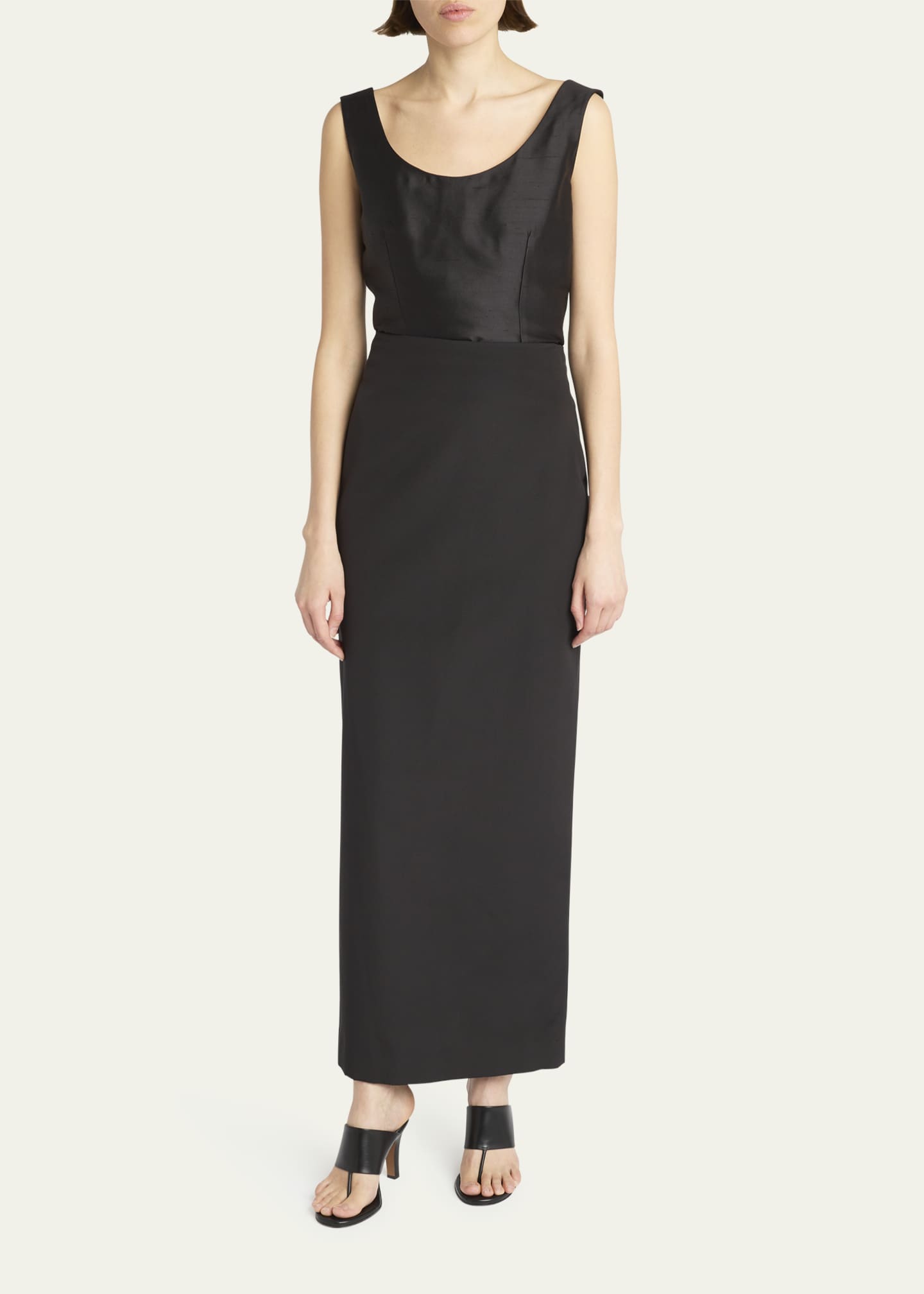 THE ROW Bartellette Long Viscose Skirt Image 2 of 5