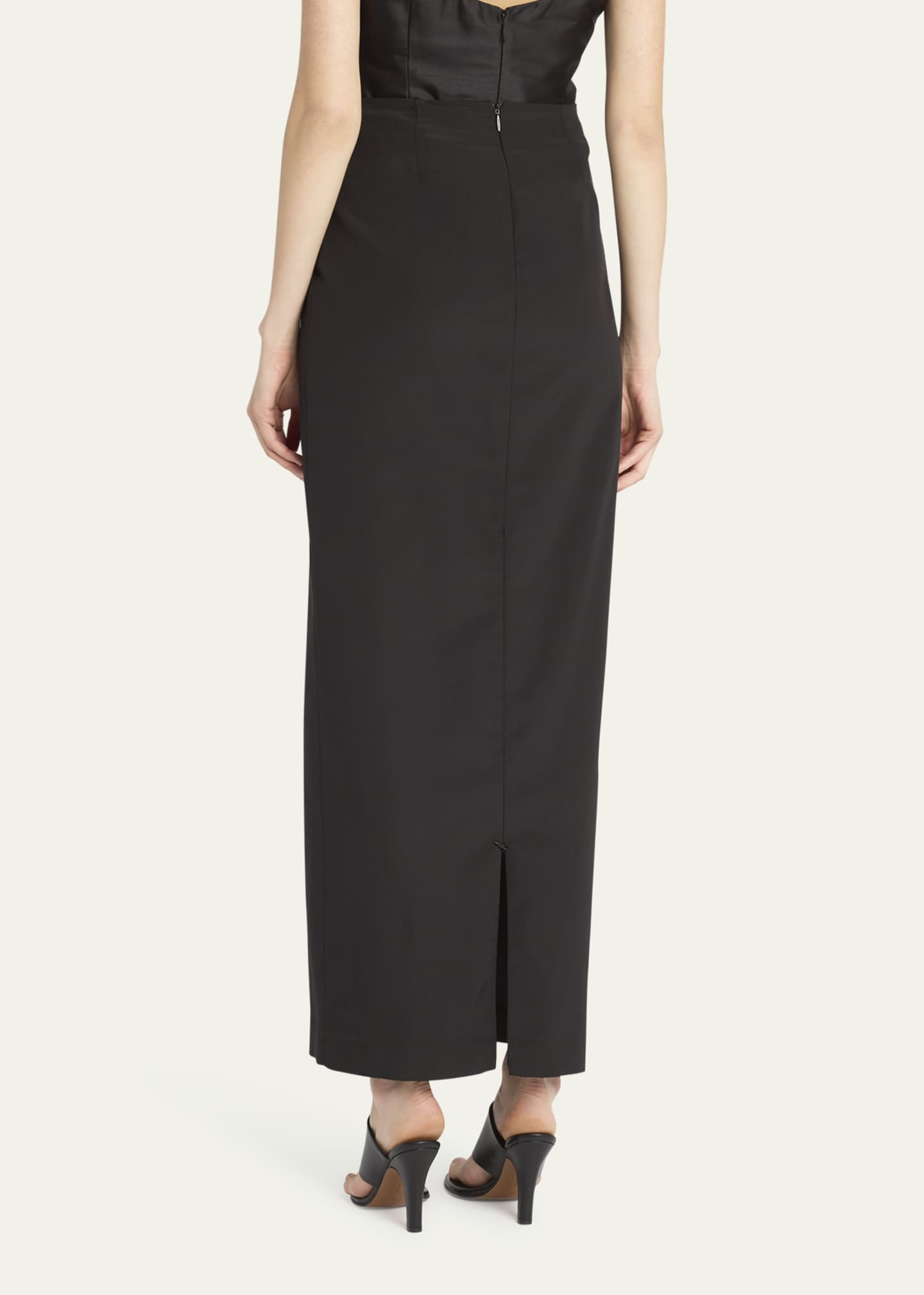 THE ROW Bartellette Long Viscose Skirt Image 3 of 5
