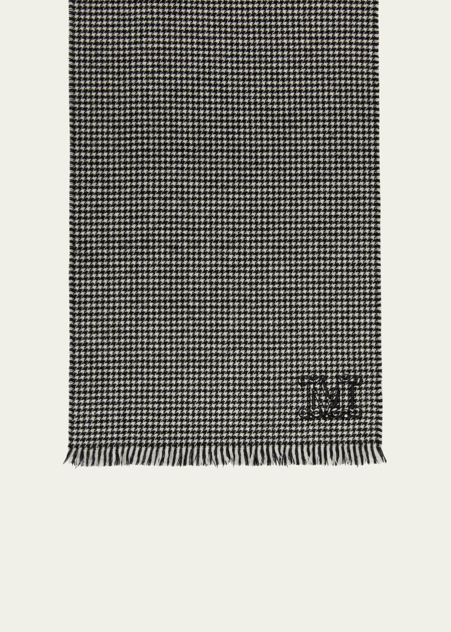 Max Mara Houndstooth Cashmere Scarf Image 1 of 4