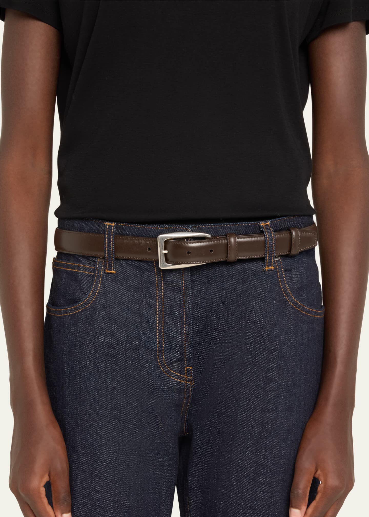 THE ROW Arco Leather Belt Image 2 of 2