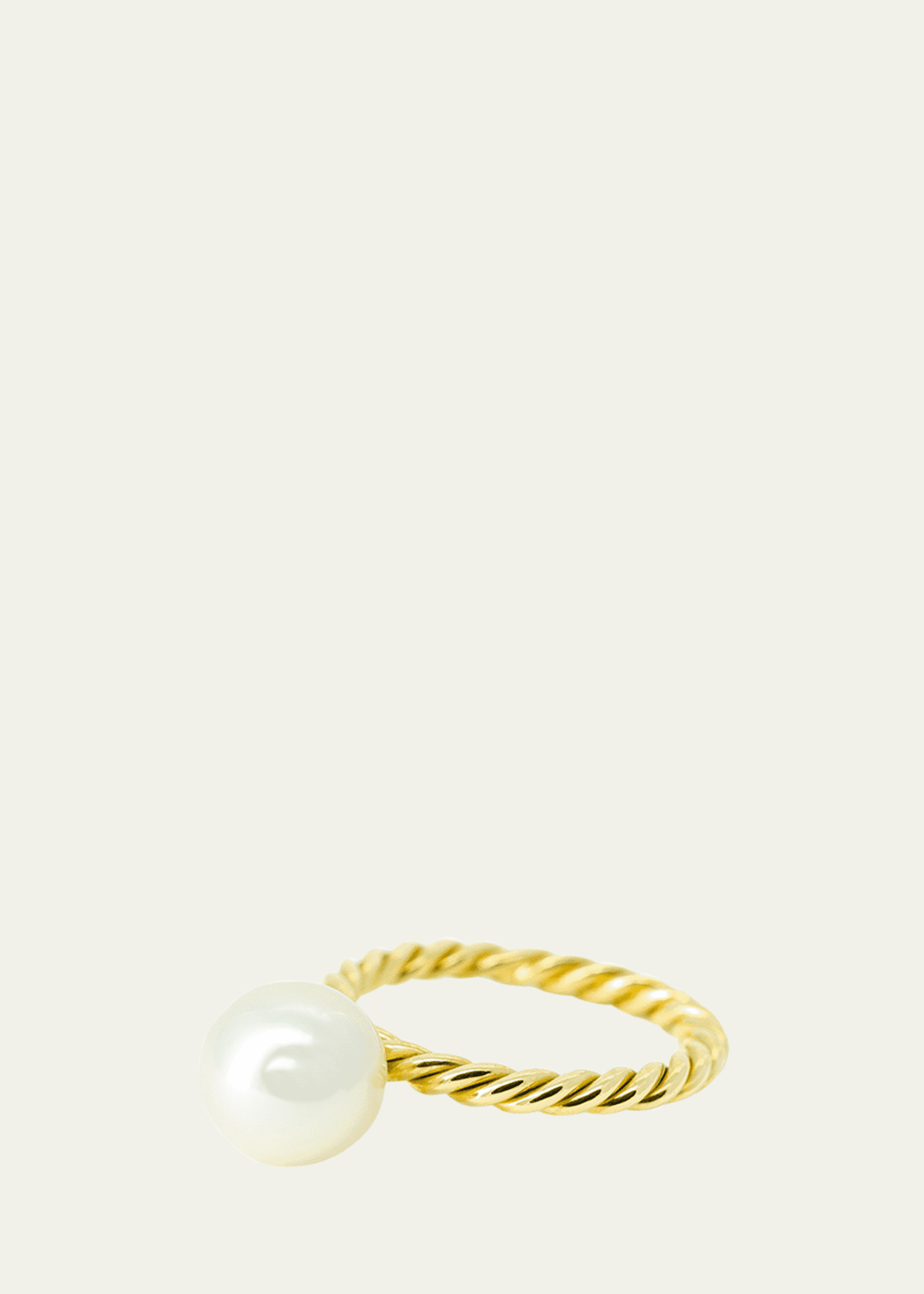 Haute Victoire Akoya Pearl Hand Twisted Ring, Size 6 Image 1 of 2