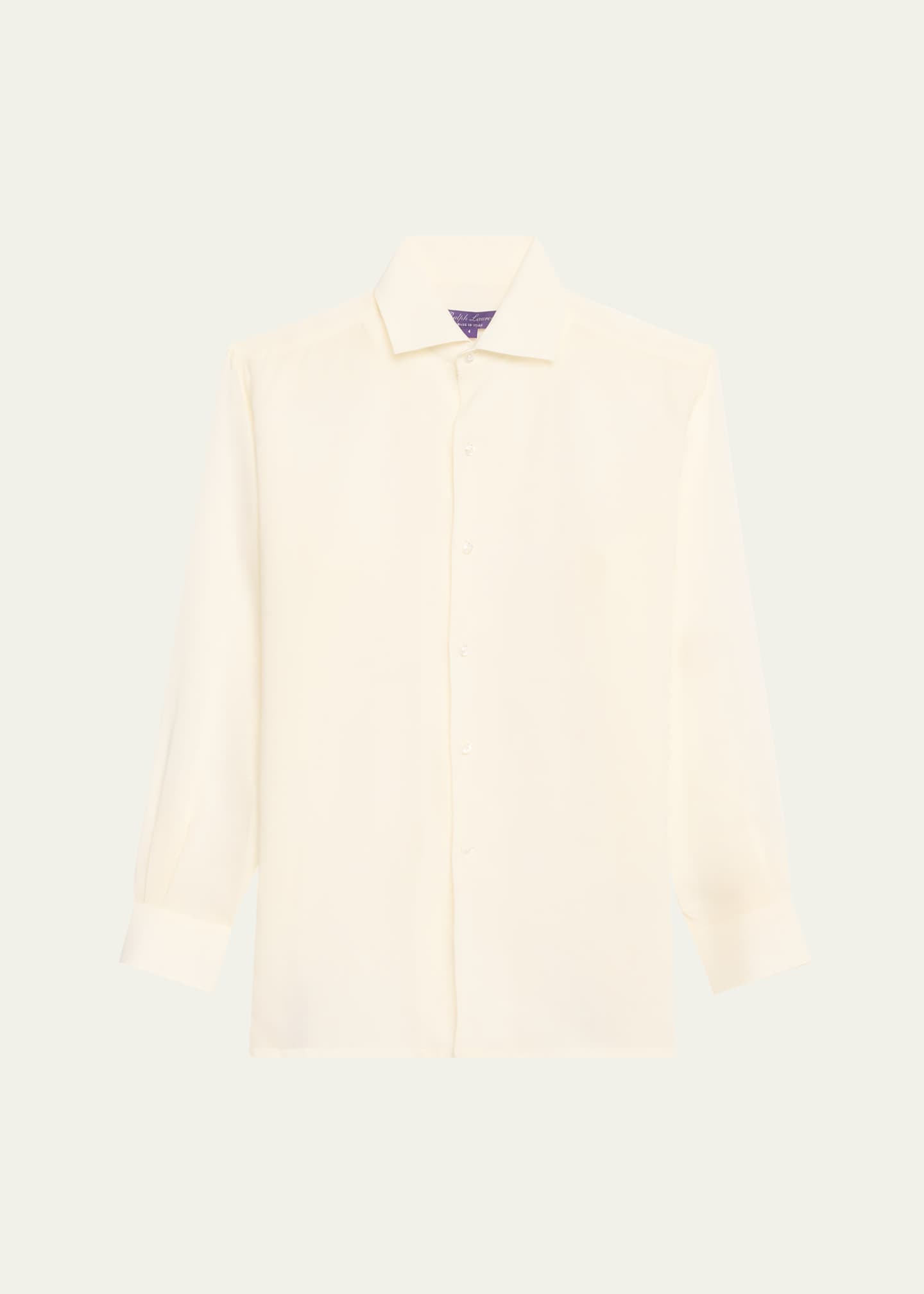 Ralph Lauren Collection Capri Button Down Linen Voile Shirt Image 1 of 5