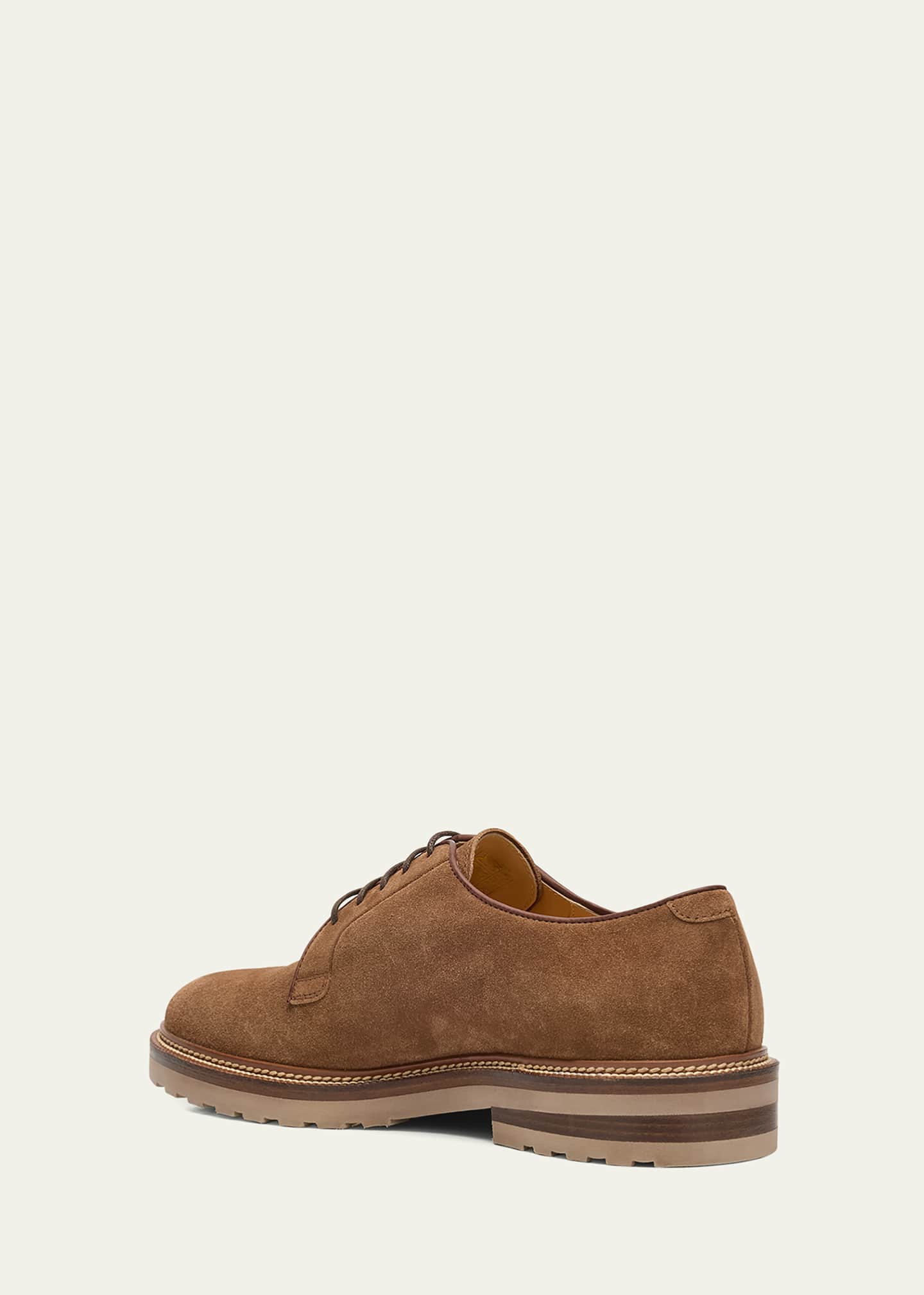Brunello Cucinelli Men Suede Derby