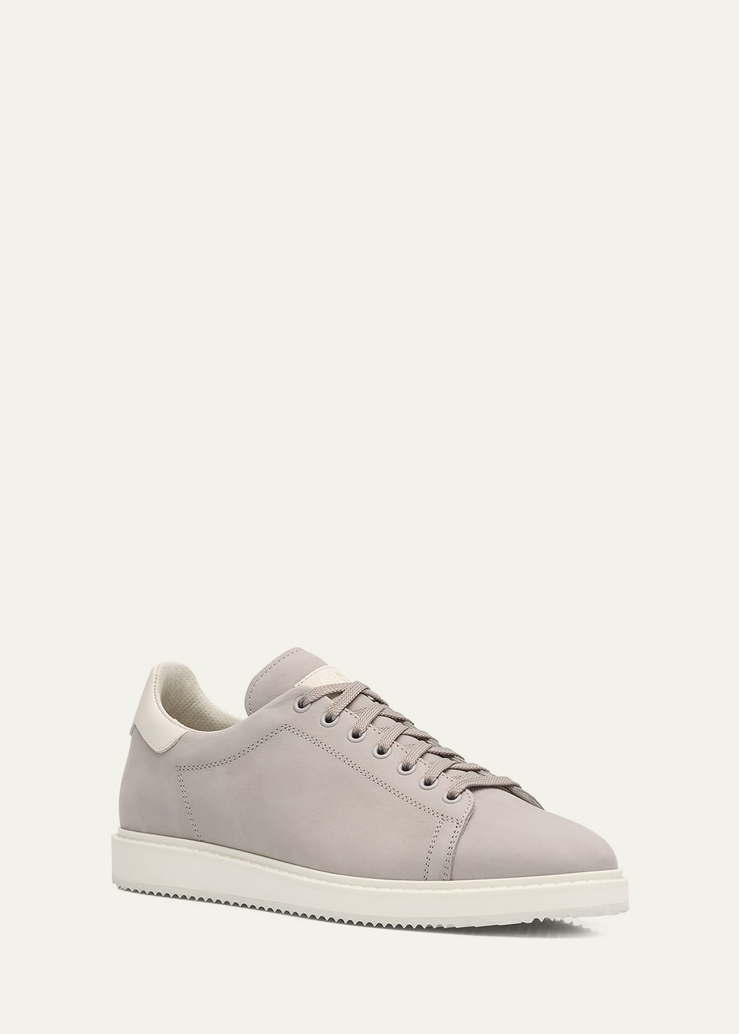 Brunello Cucinelli Men's Low-Top Leather Sneakers Image 2 of 5