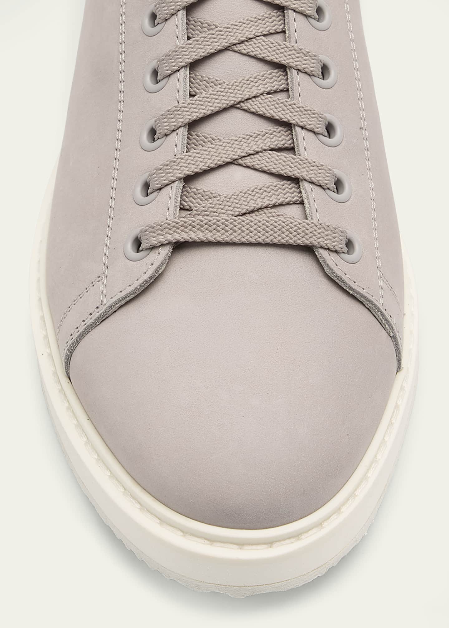 Brunello Cucinelli Men's Low-Top Leather Sneakers Image 4 of 5