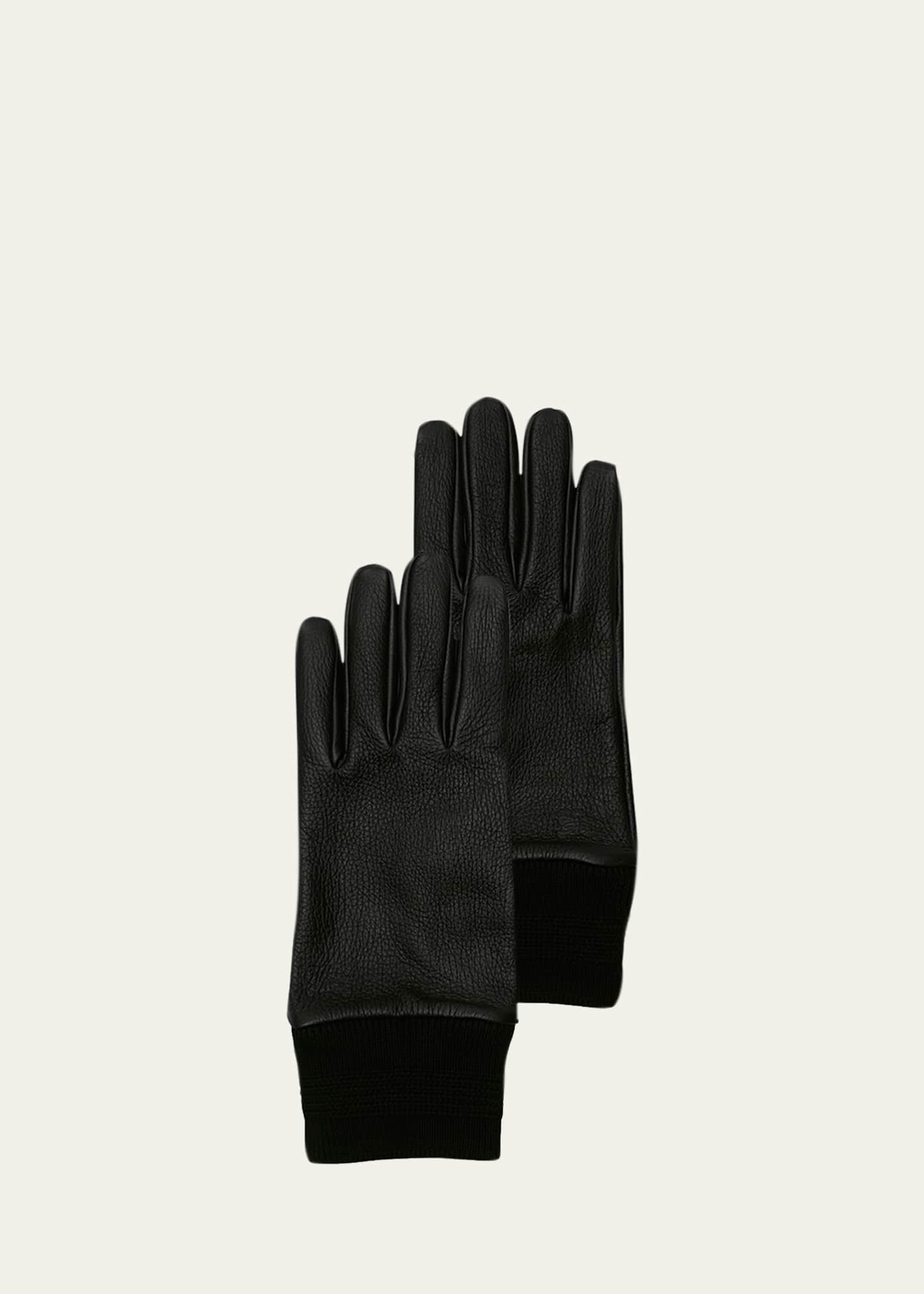 Burberry Deer Leather Gloves Image 1 of 2