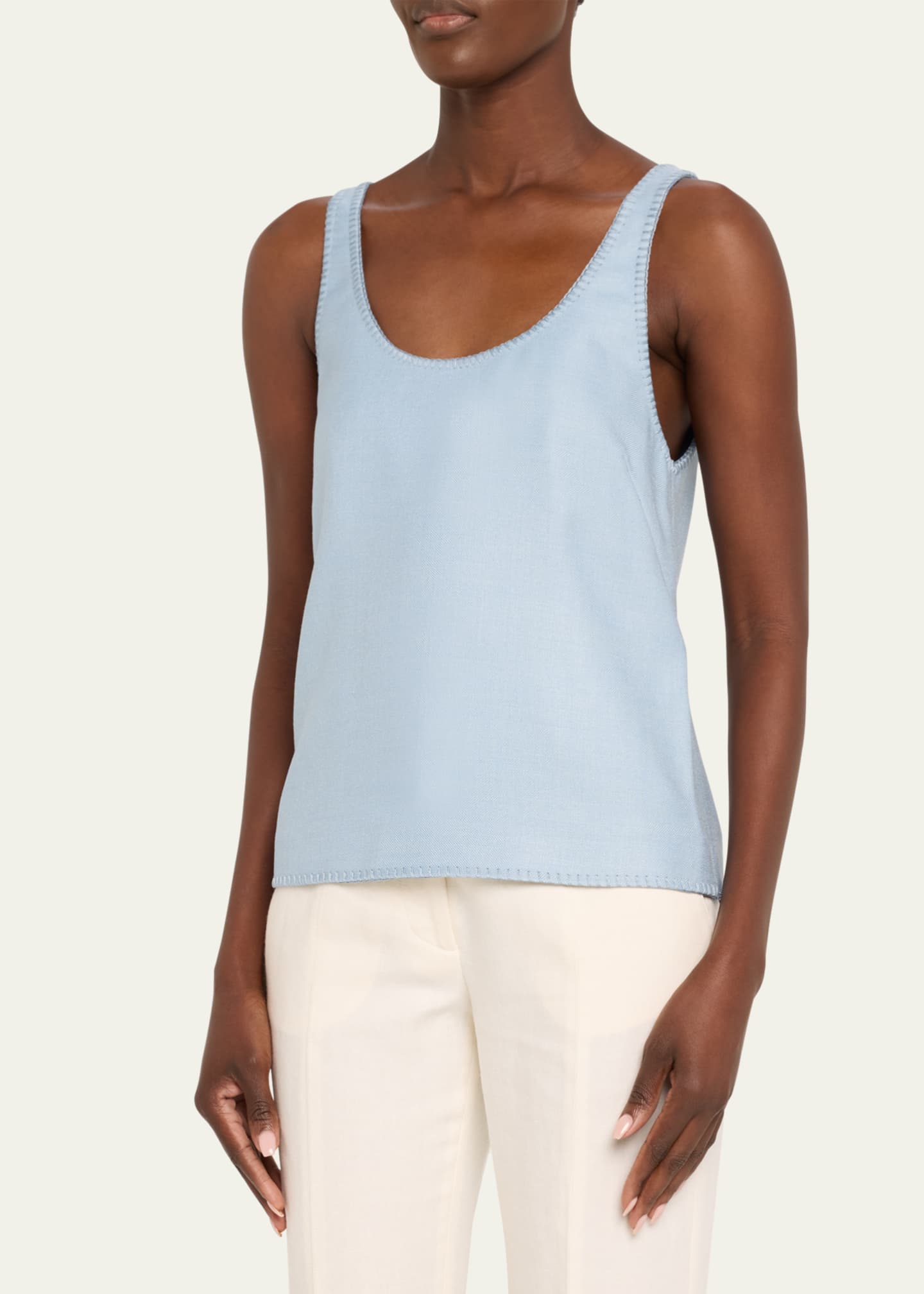 Gabriela Hearst Muriel Wool Tank Top Image 4 of 5
