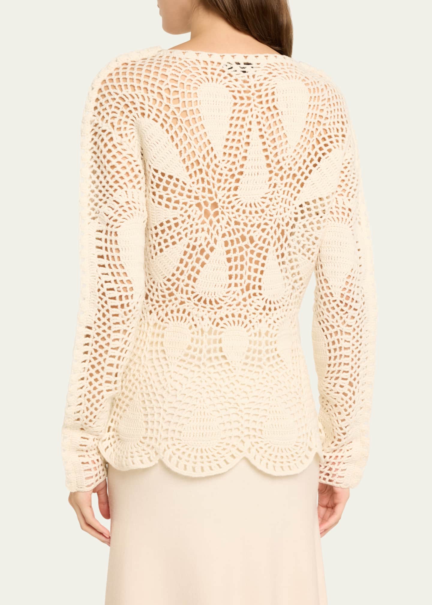 Gabriela Hearst Capps Cashmere-Blend Crochet Top Image 3 of 5