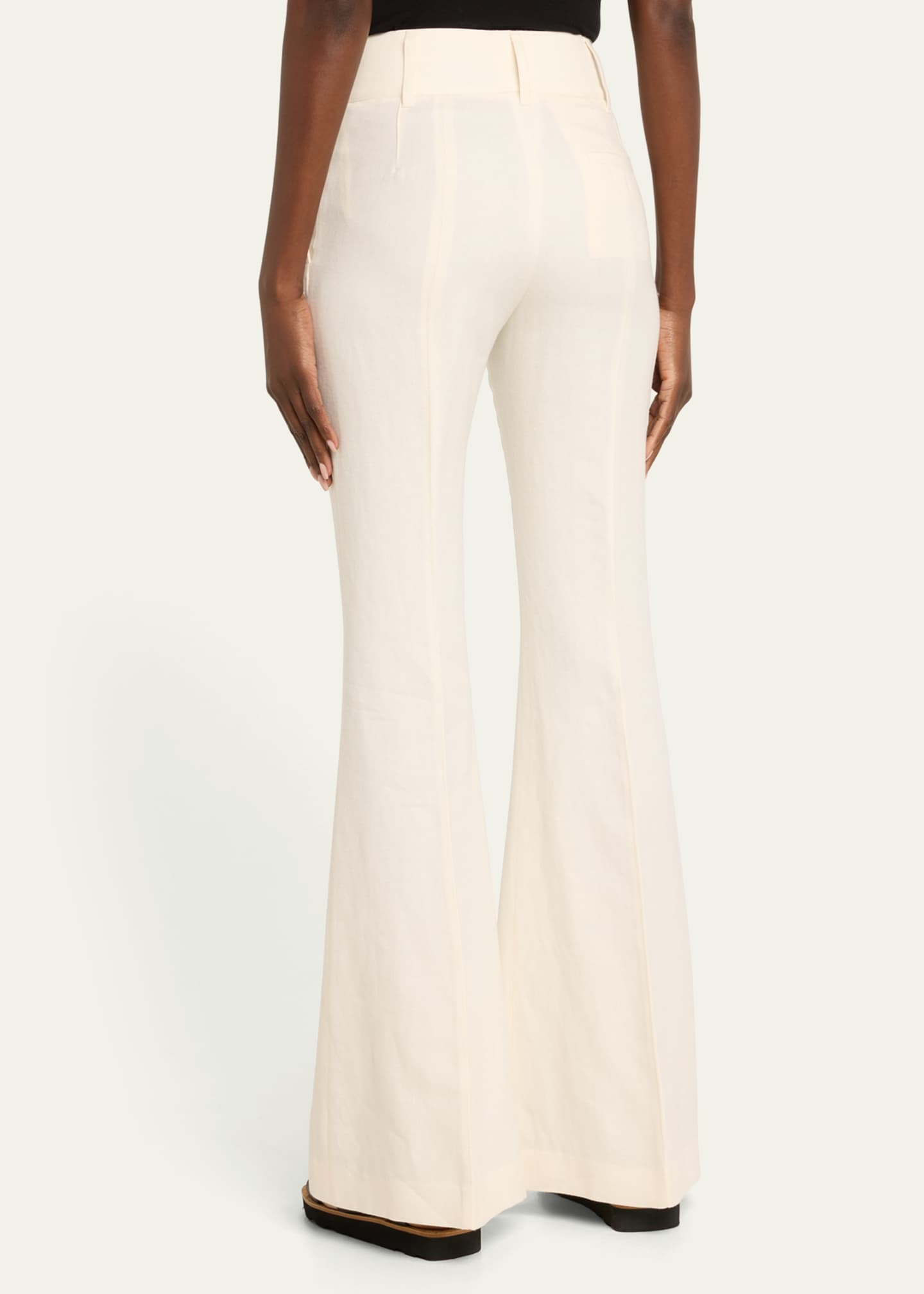 Gabriela Hearst Rhein Flared Wool Pants Image 3 of 5