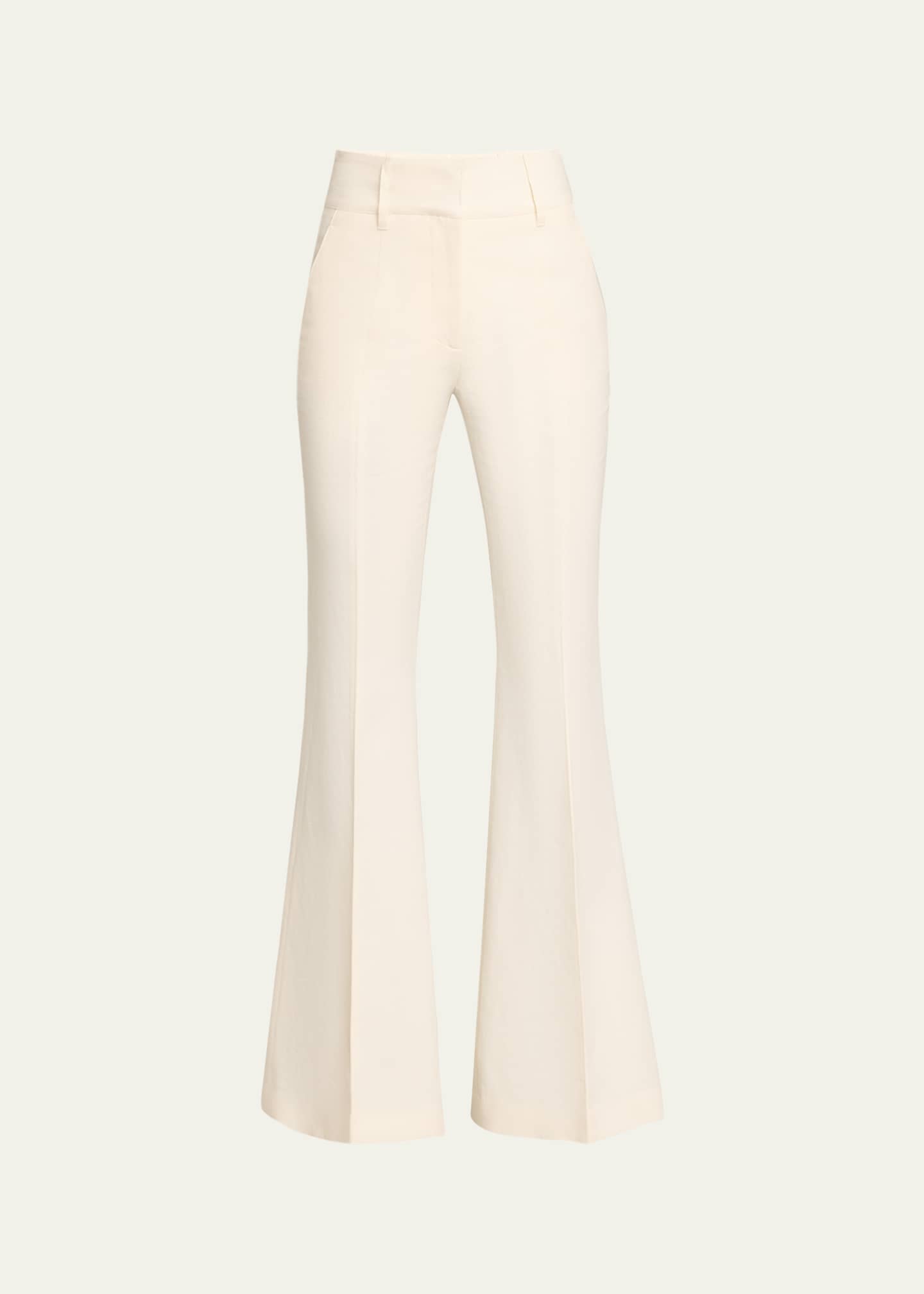 Gabriela Hearst Rhein Flared Wool Pants Image 1 of 5