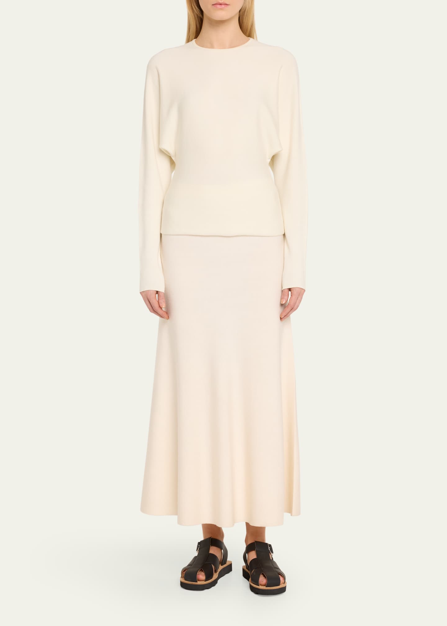 Gabriela Hearst Theodore Structured Cashmere Sweater Image 2 of 5