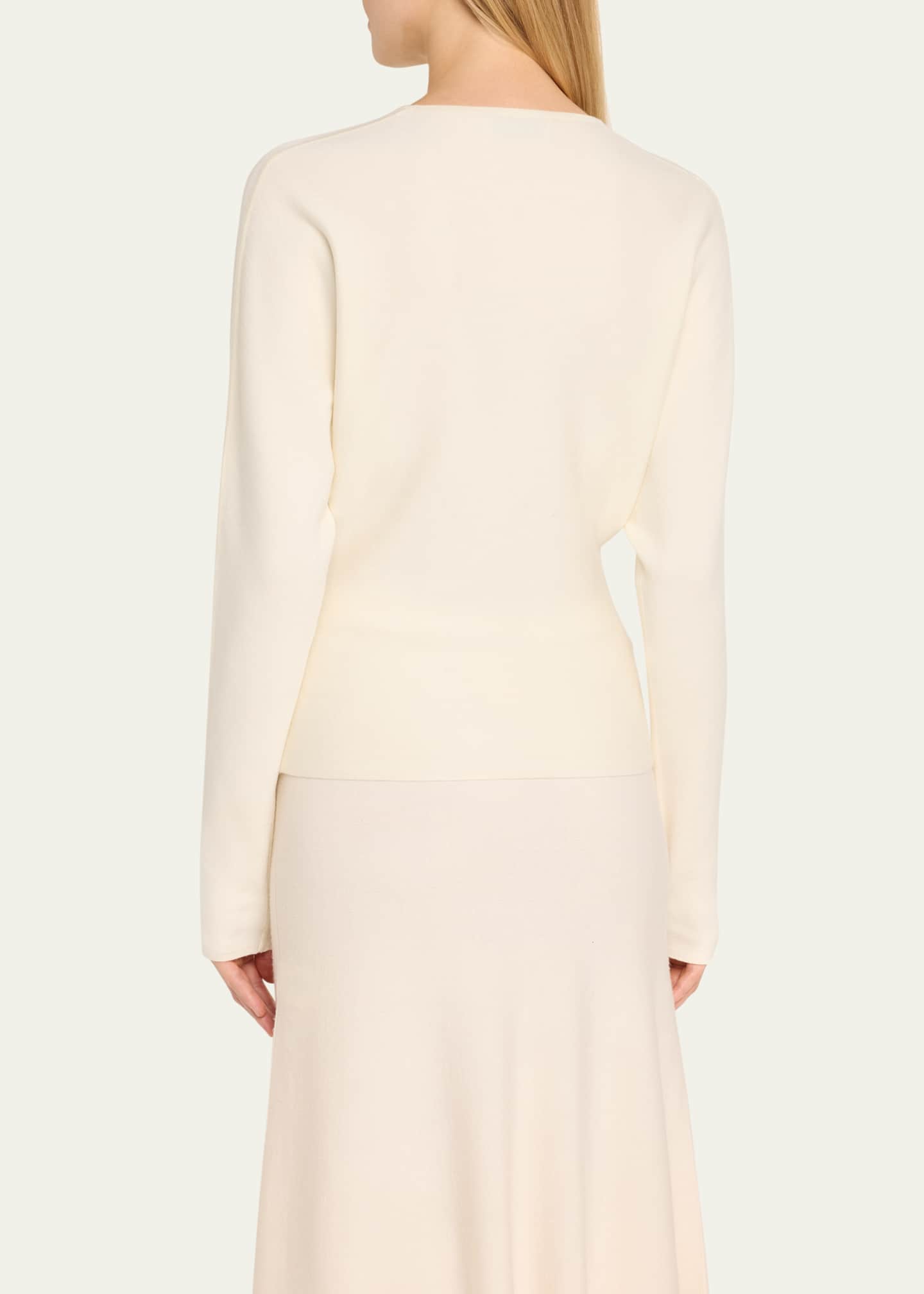 Gabriela Hearst Theodore Structured Cashmere Sweater Image 3 of 5