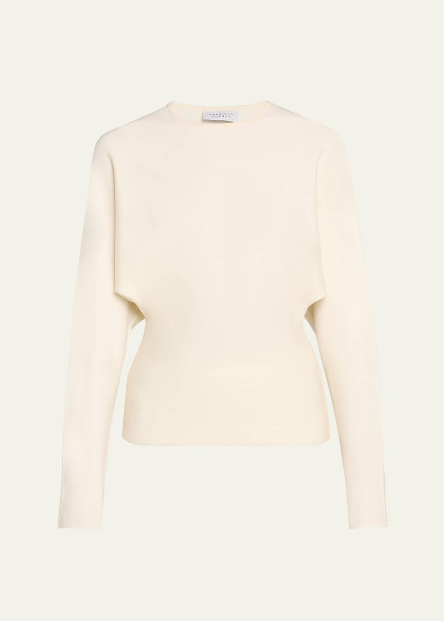 Gabriela Hearst Theodore Structured Cashmere Sweater Image 1 of 5