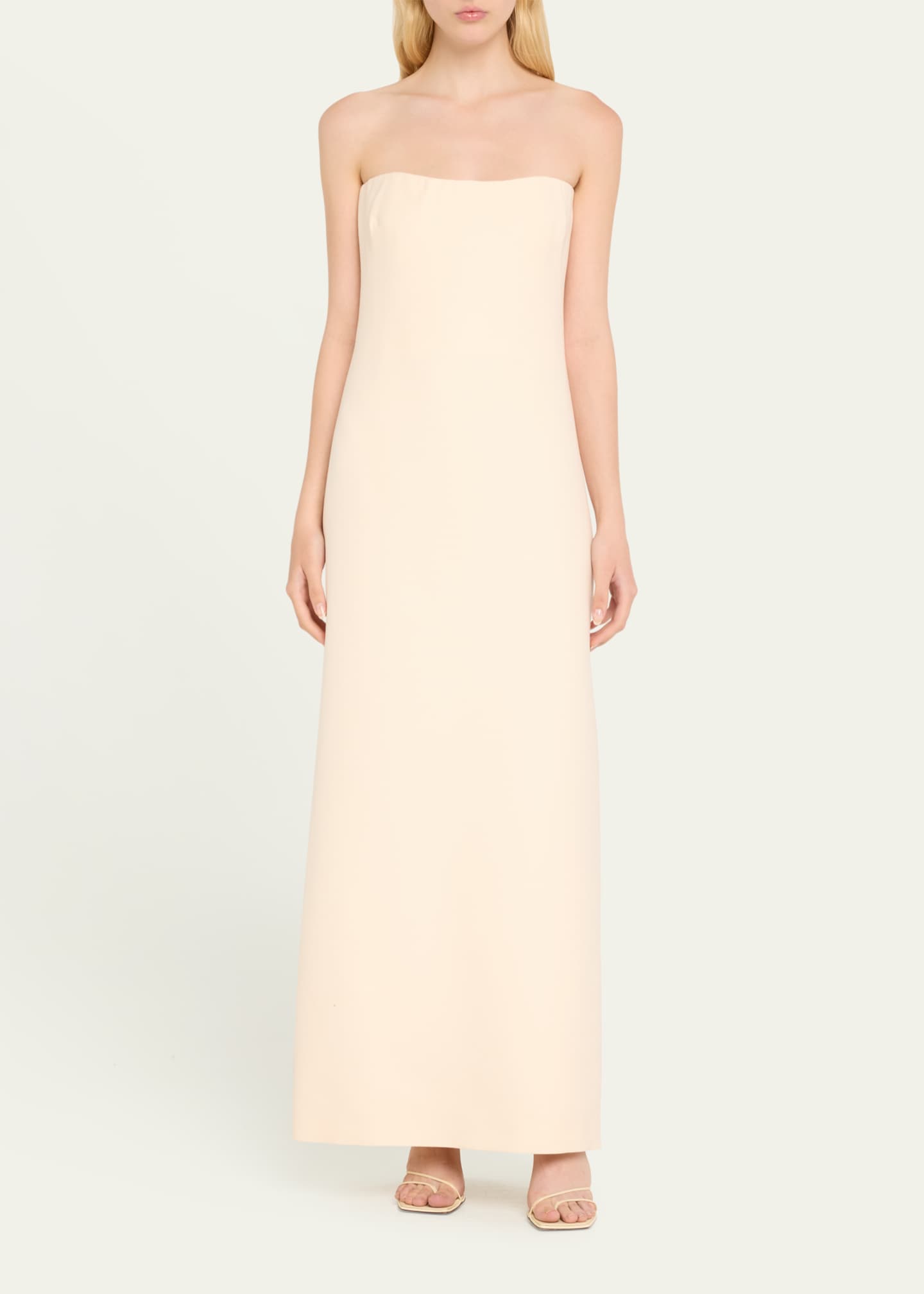 Gabriela Hearst Opus Strapless Wool Crepe Maxi Dress Image 2 of 5