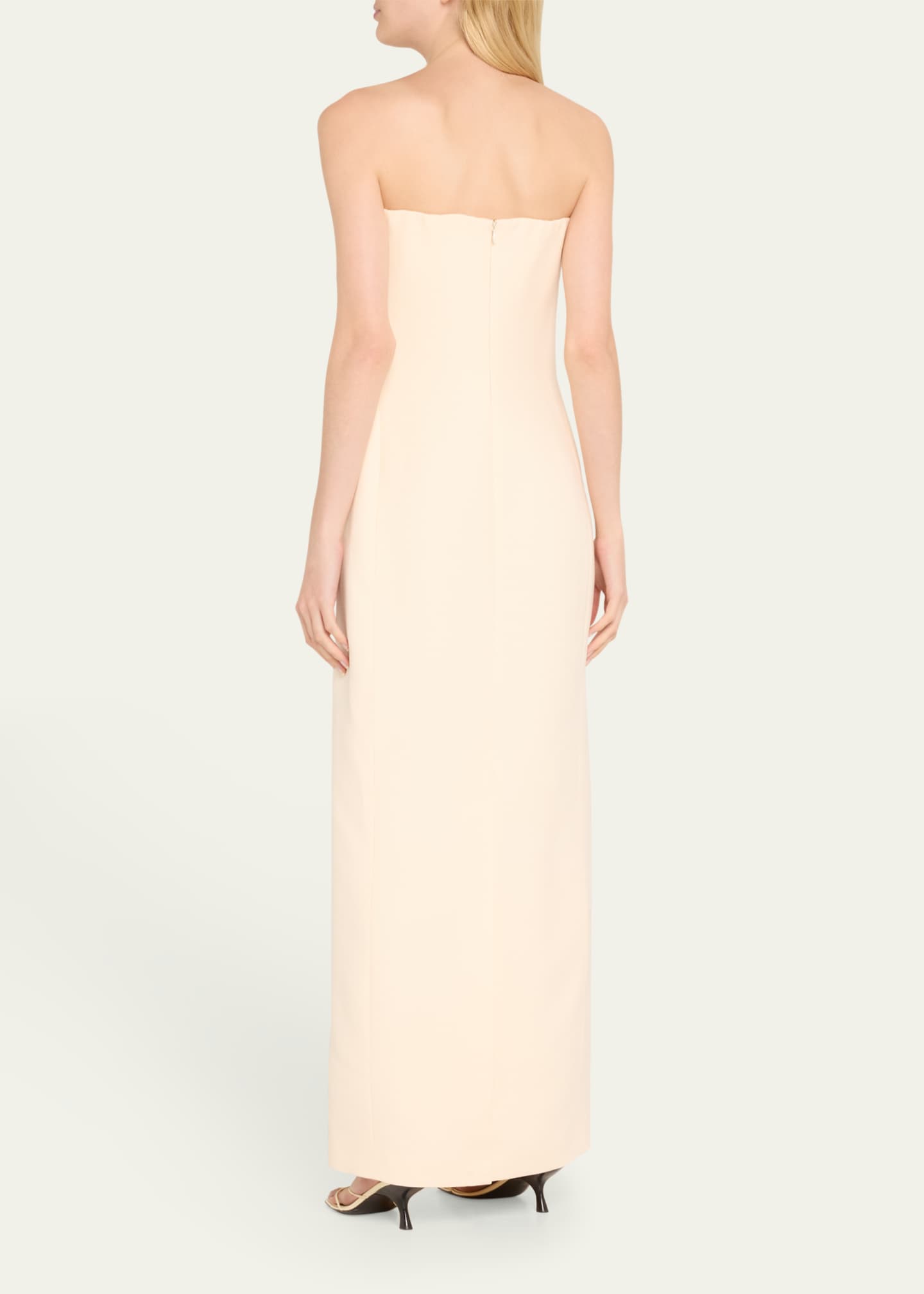 Gabriela Hearst Opus Strapless Wool Crepe Maxi Dress Image 3 of 5