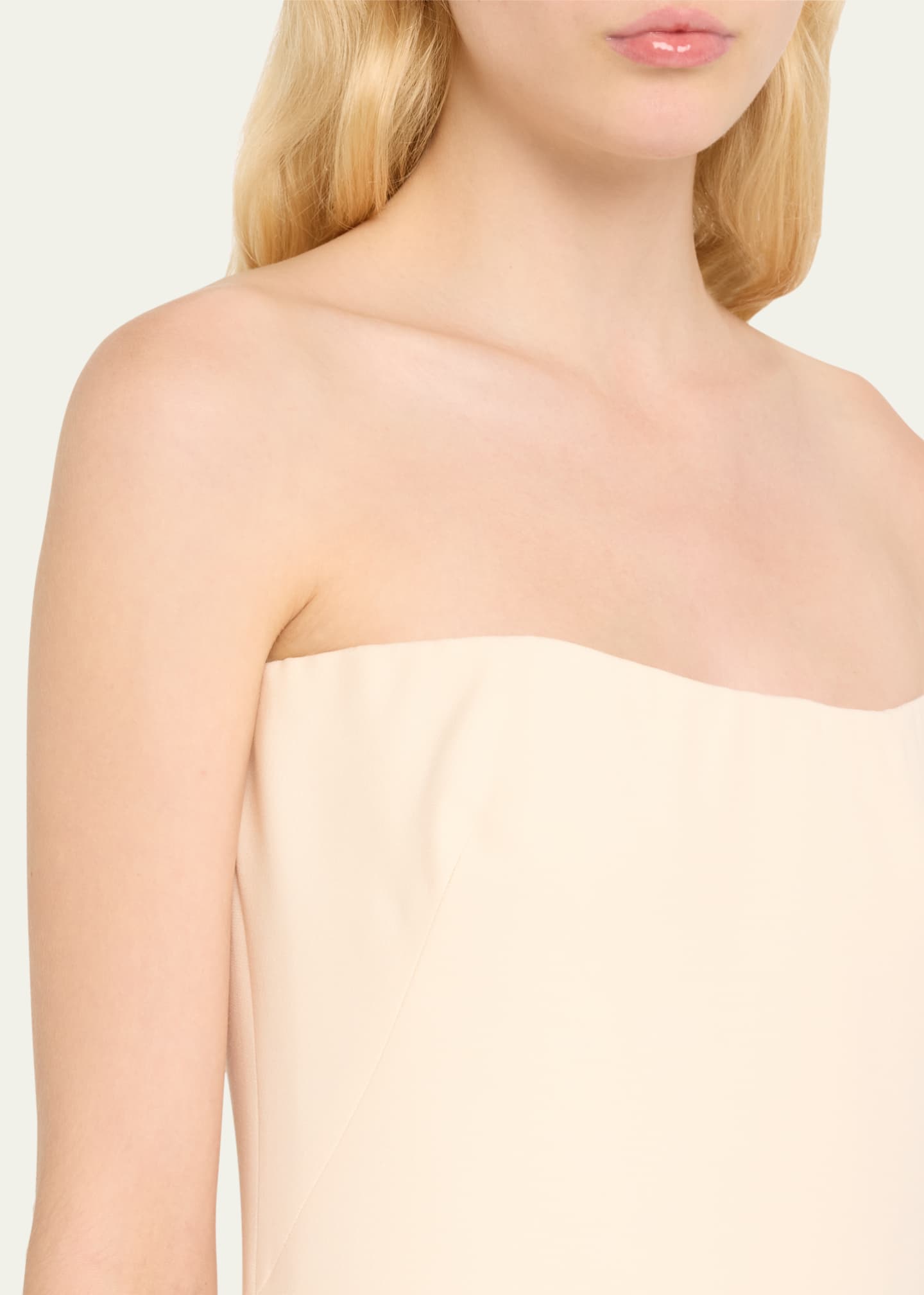 Gabriela Hearst Opus Strapless Wool Crepe Maxi Dress Image 5 of 5
