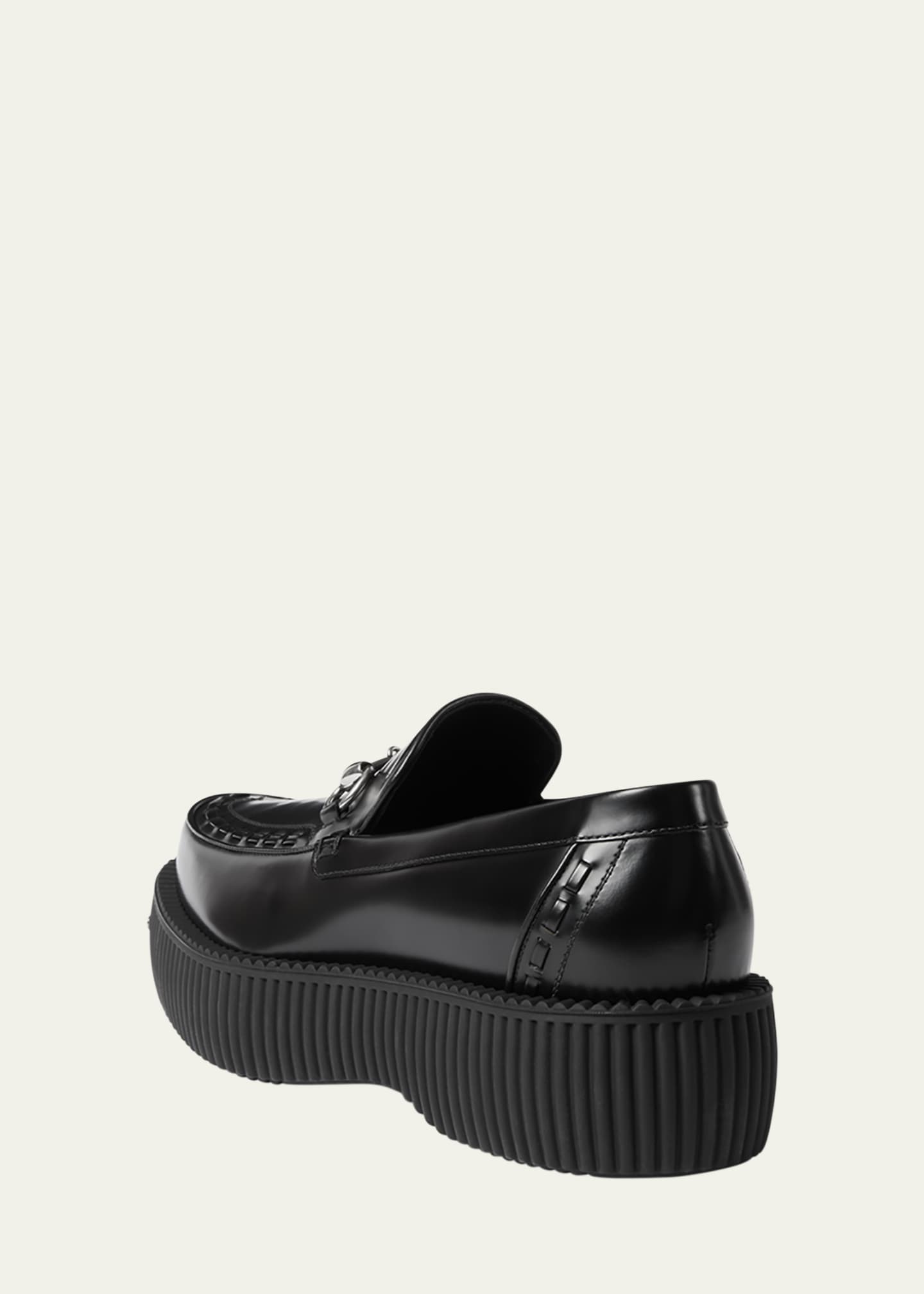 Gucci Men's Damien Creeper Bit Loafers Image 2 of 3