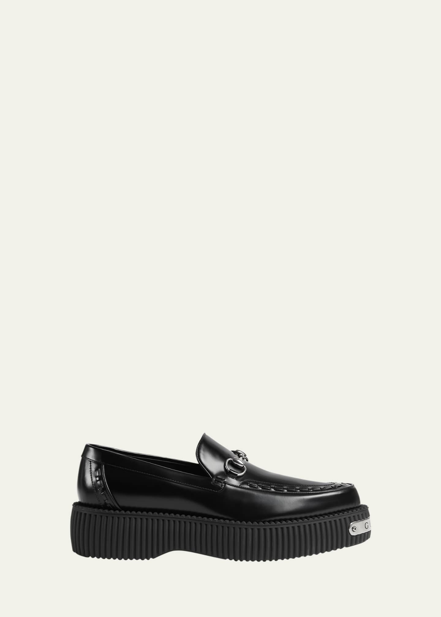 Gucci Men's Damien Creeper Bit Loafers Image 1 of 3