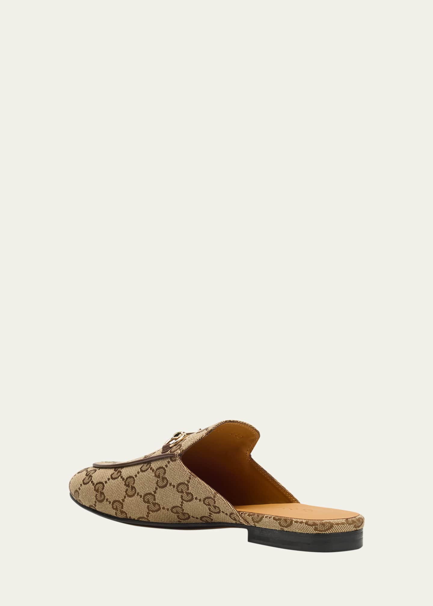 Gucci Princetown GG Canvas Bit Loafer Mules - Bergdorf Goodman