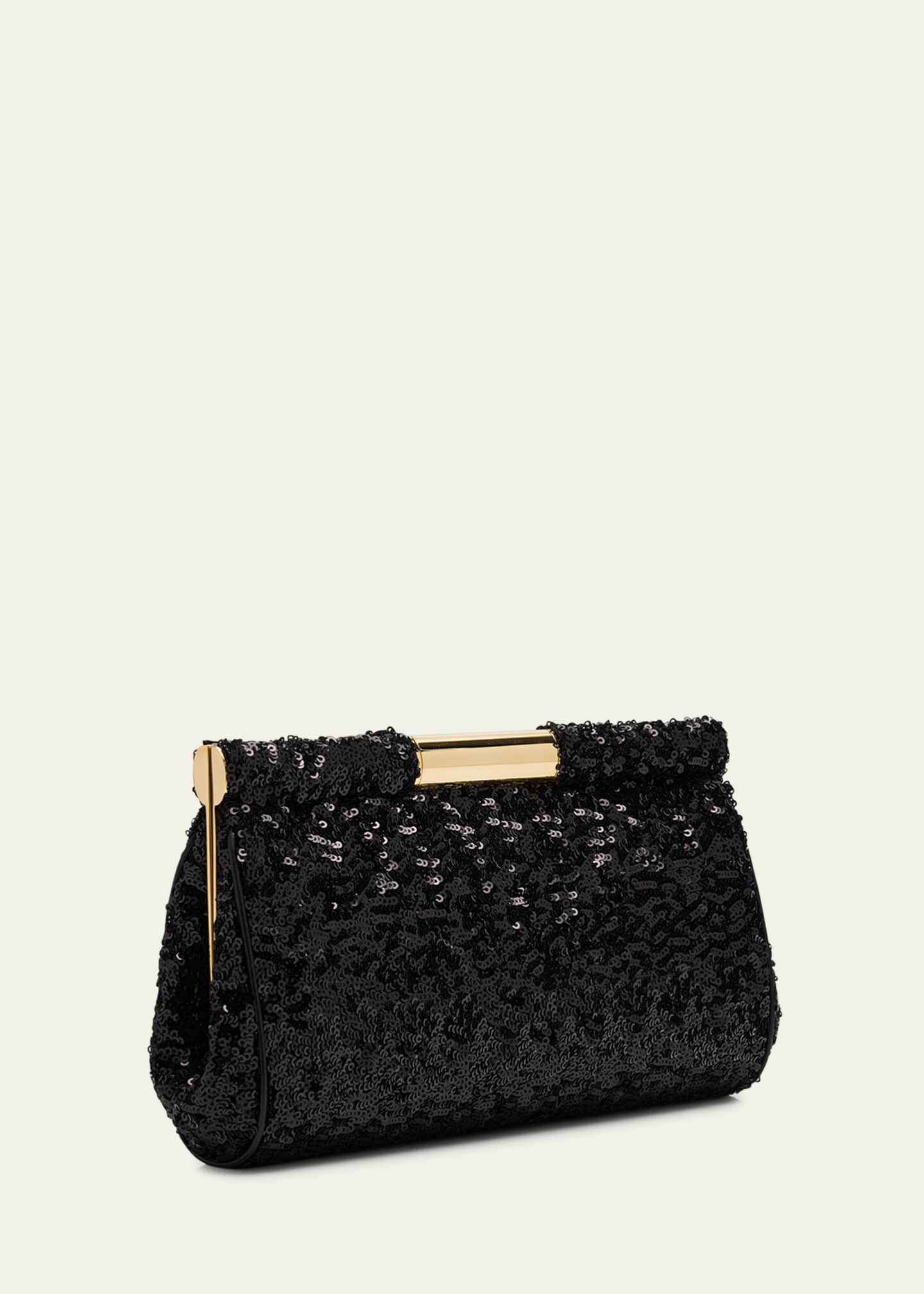 Dolce&Gabbana Marlene Medium Sequined Clutch Bag Image 3 of 6