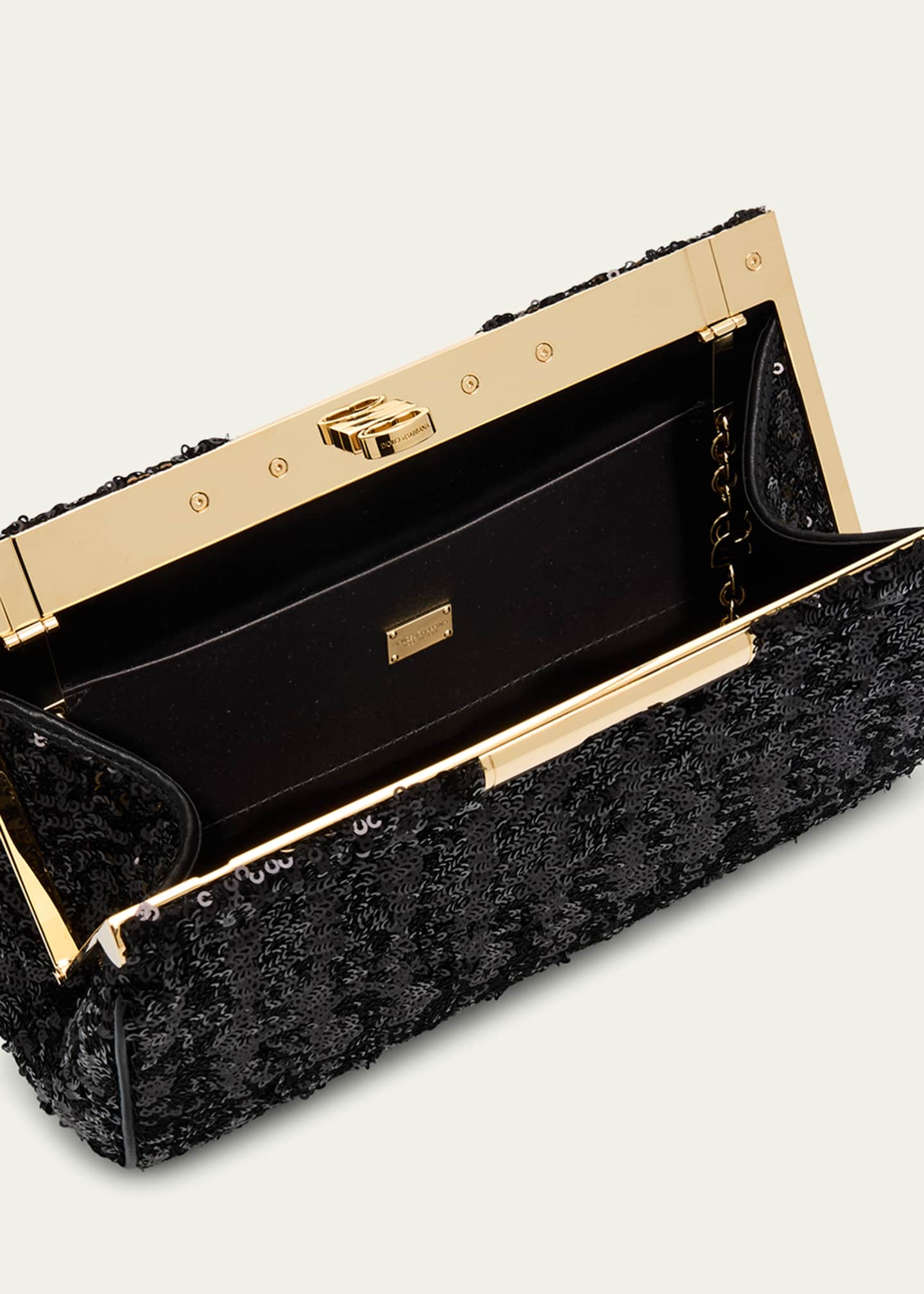 Dolce&Gabbana Marlene Medium Sequined Clutch Bag Image 4 of 6