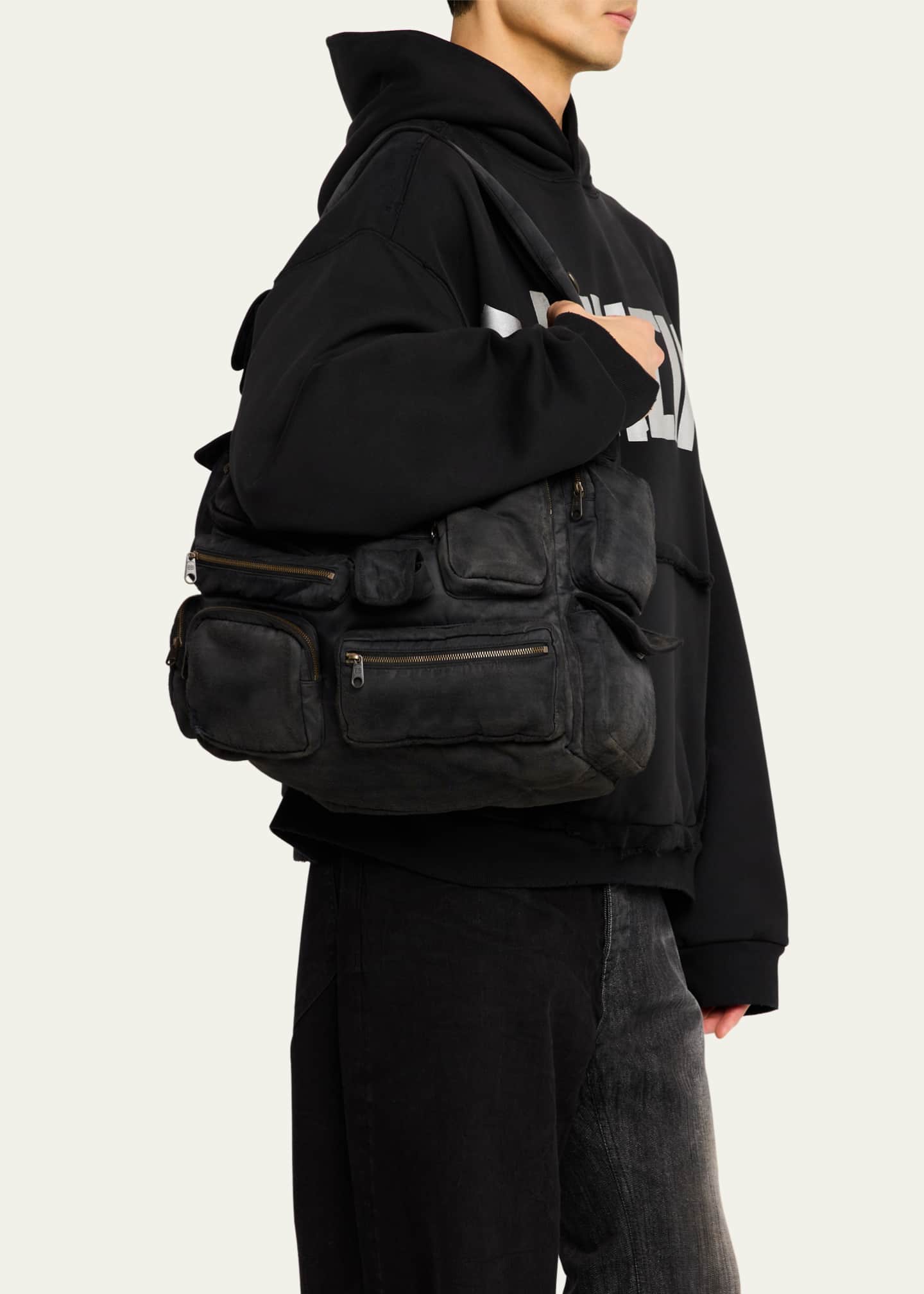 期間限定 数量限定 Arena Large Superbusy Men's Balenciaga Lambskin Bag Sling バッグ