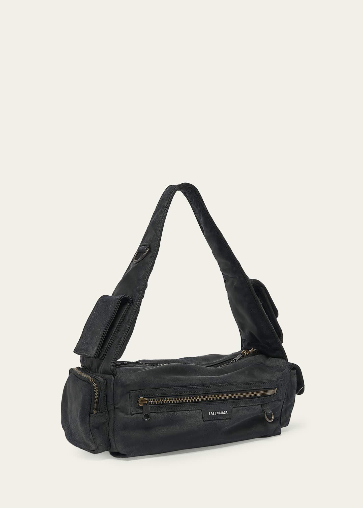 Balenciaga Men's Superbus Nylon Shoulder Sling Bag Image 3 of 5