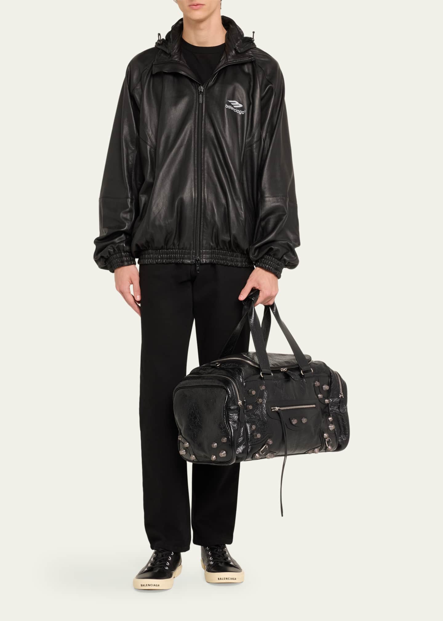 Balenciaga Men's Le Cagole Lambskin Duffel Bag - Bergdorf