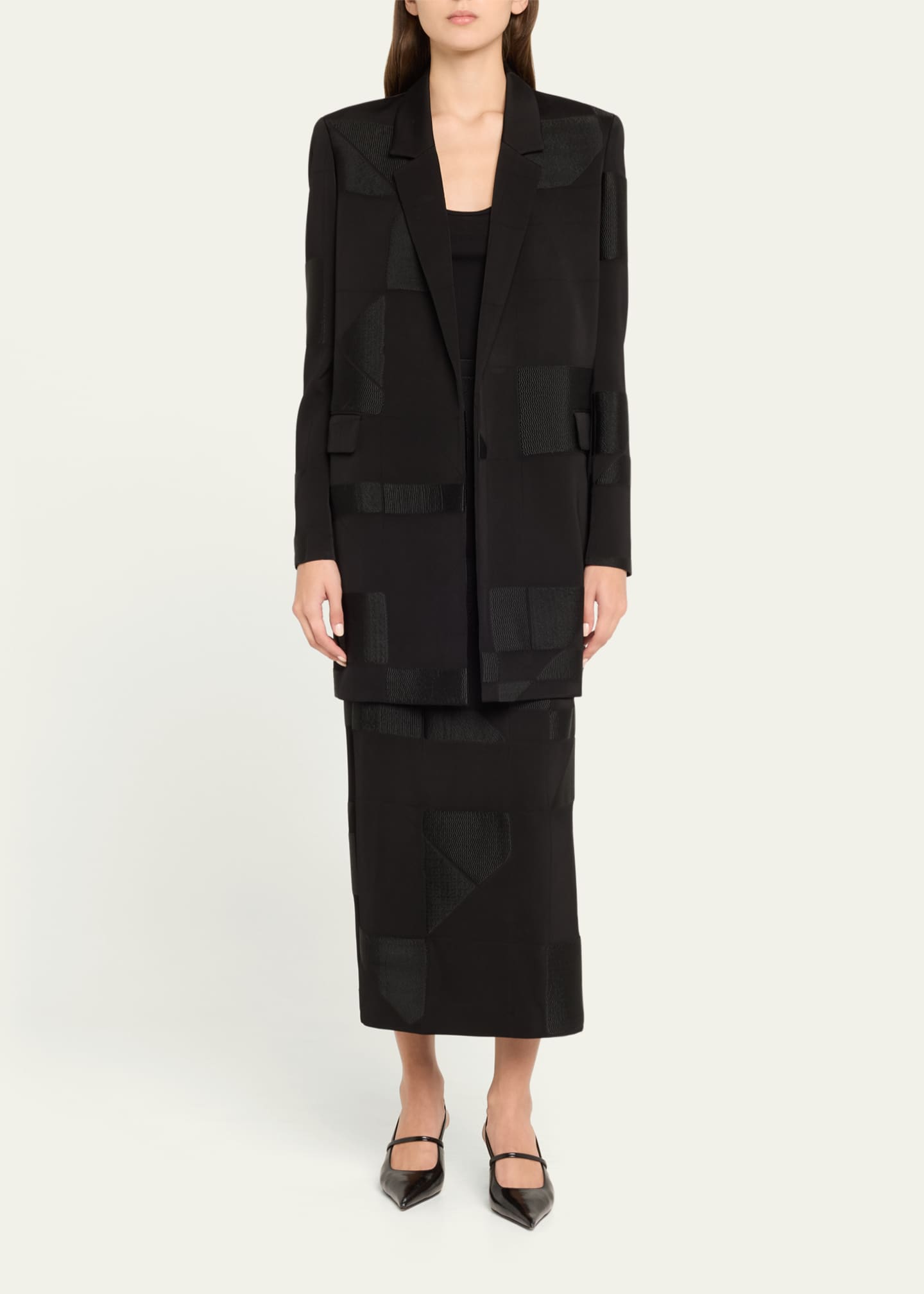 Lafayette 148 New York Textured Tie-Waist Blazer Image 2 of 5