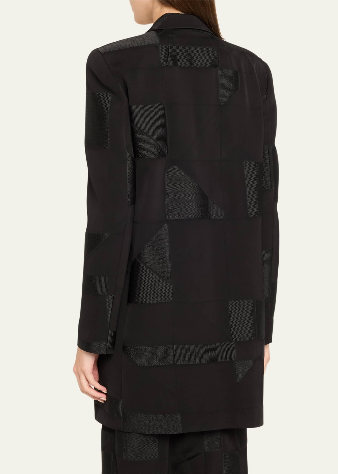 Lafayette 148 New York Textured Tie-Waist Blazer Image 3 of 5