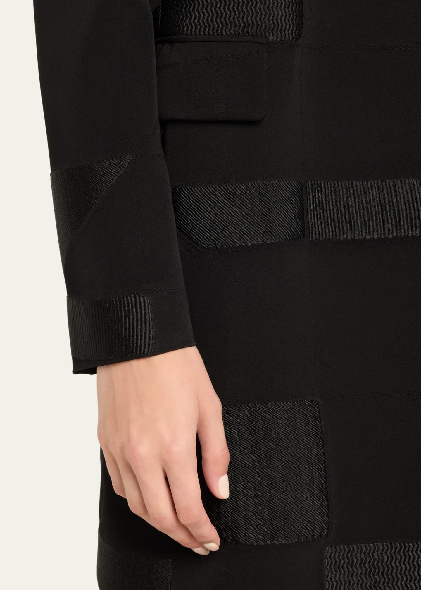 Lafayette 148 New York Textured Tie-Waist Blazer Image 5 of 5