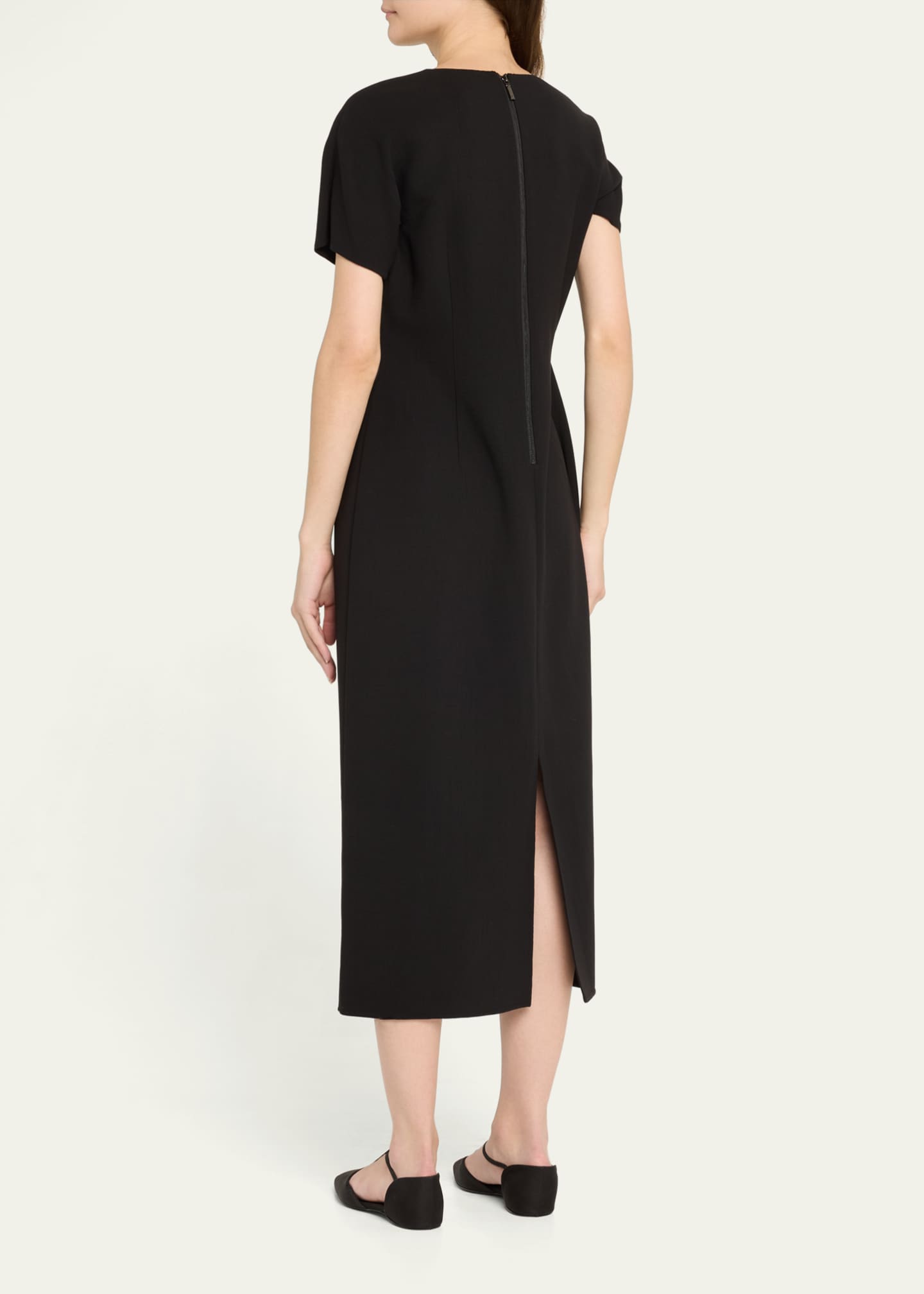 Lafayette 148 New York A-Line Wool-Blend Maxi Dress Image 3 of 5