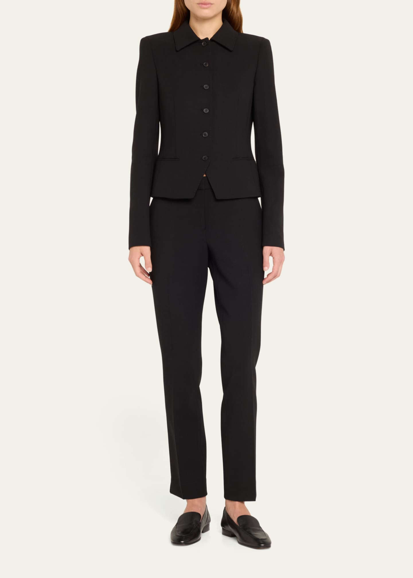 Lafayette 148 New York Manhattan Cropped Cigarette Pants Image 2 of 5