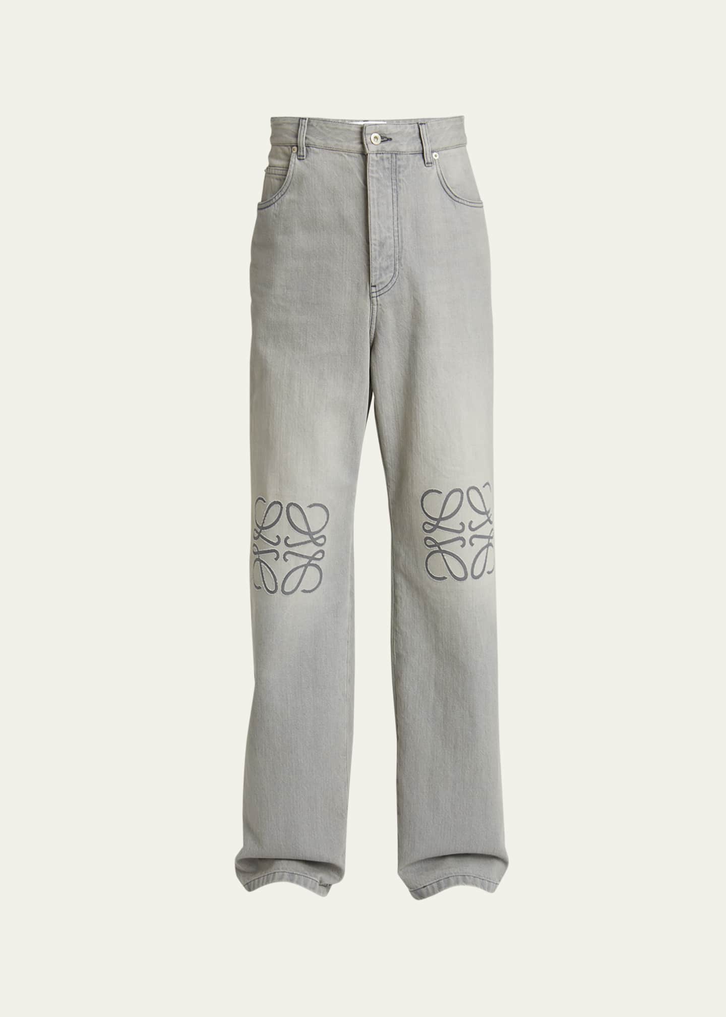 Loewe Men's Anagram Straight-Leg Jeans Image 1 of 5