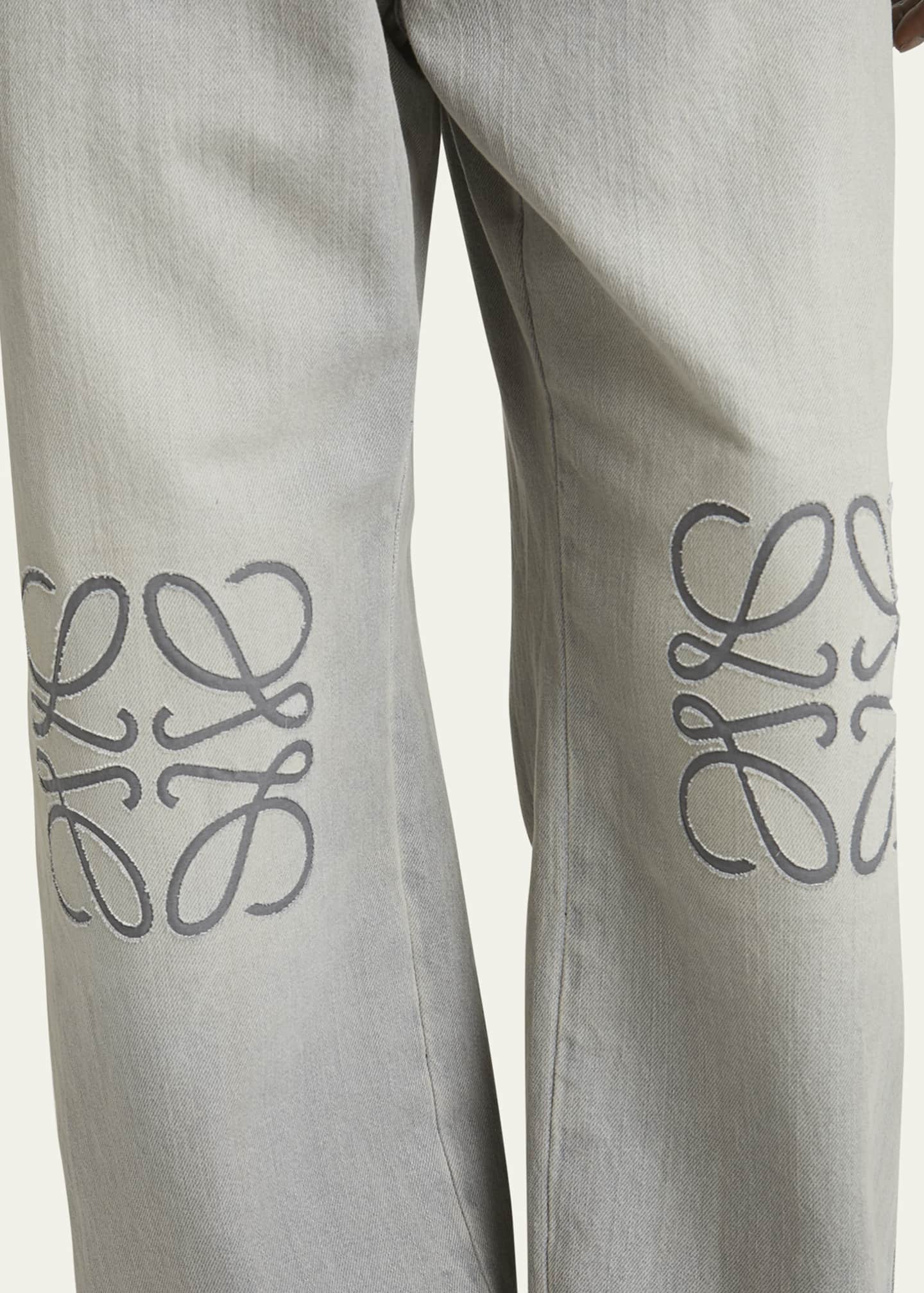 Loewe Men's Anagram Straight-Leg Jeans Image 5 of 5