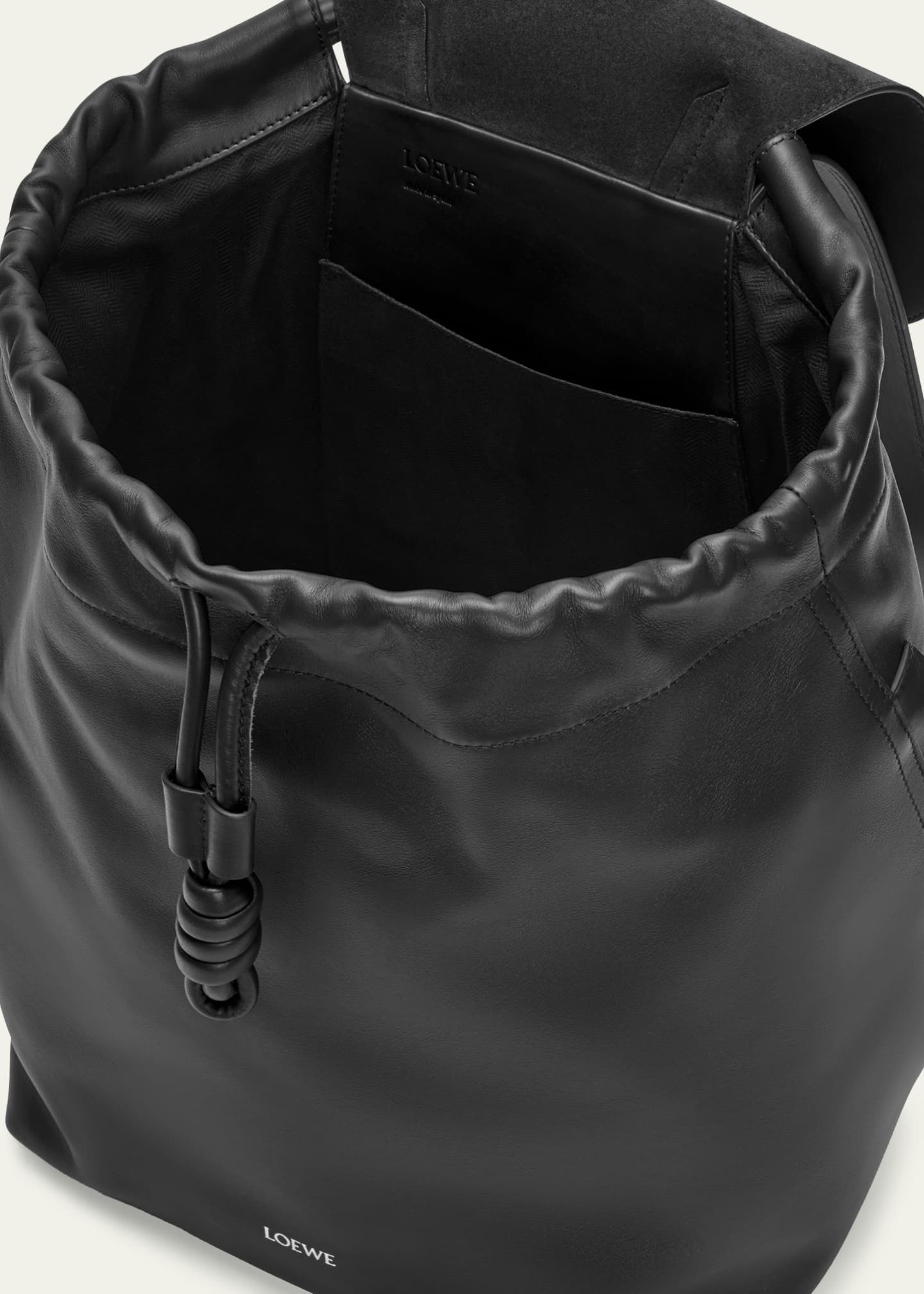 Loewe Men's Flamenco Suede Backpack Image 4 of 6