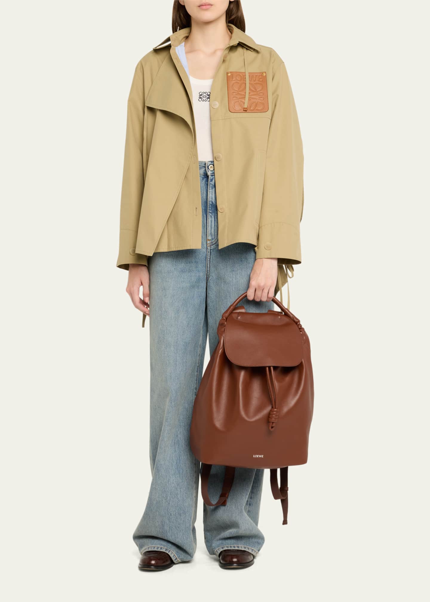 Loewe Men s Flamenco Suede Backpack