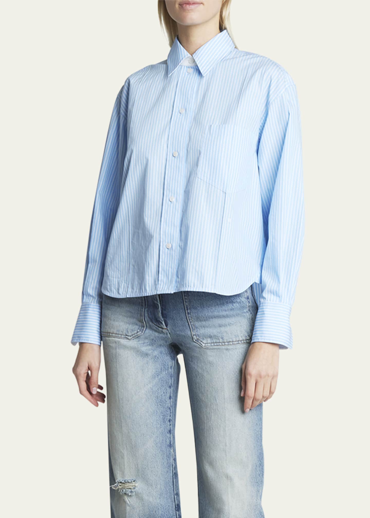 Victoria Beckham Stripe Button Down Shirt