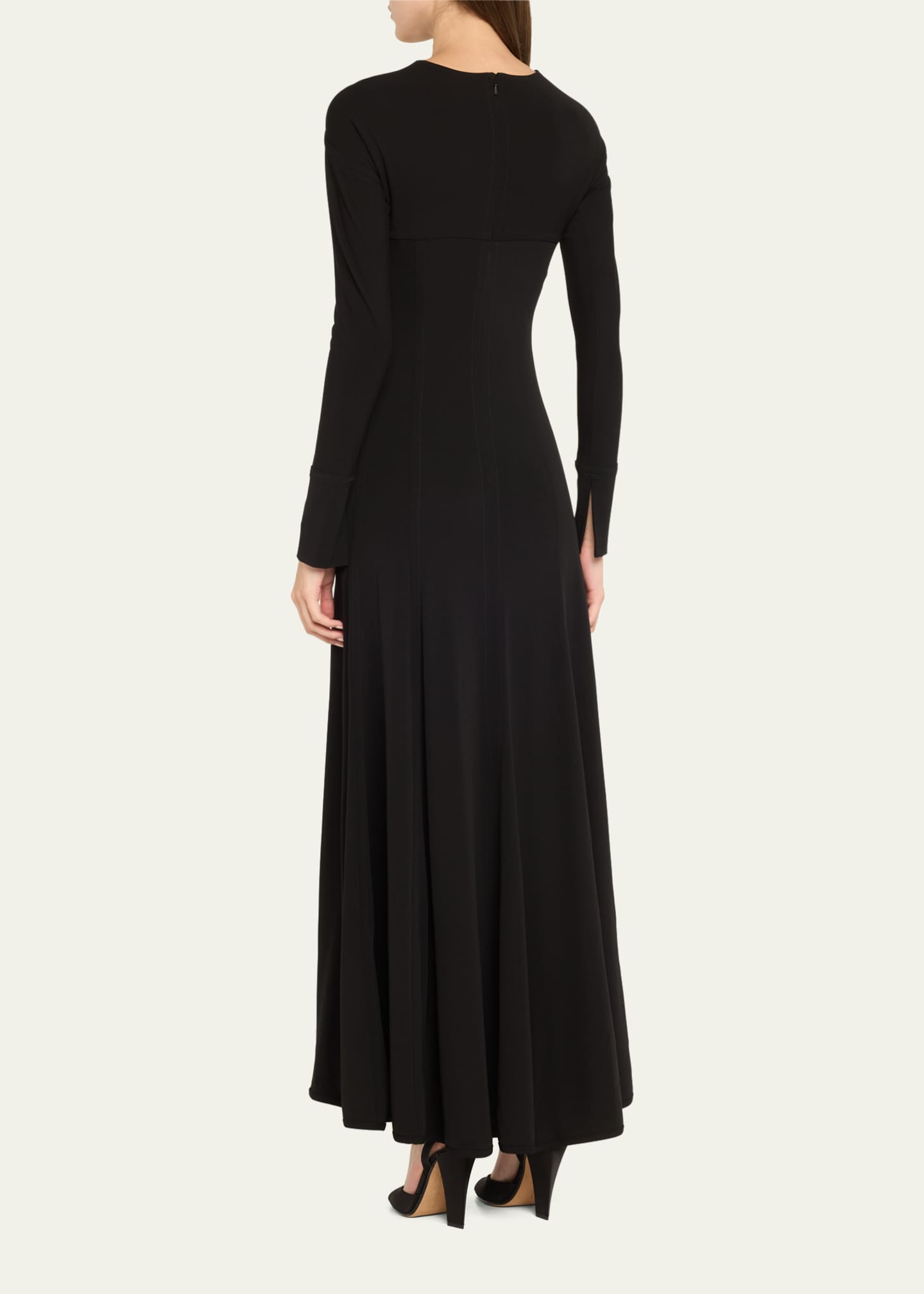 Victoria Beckham Long Front Cut Dress Image 3 of 5
