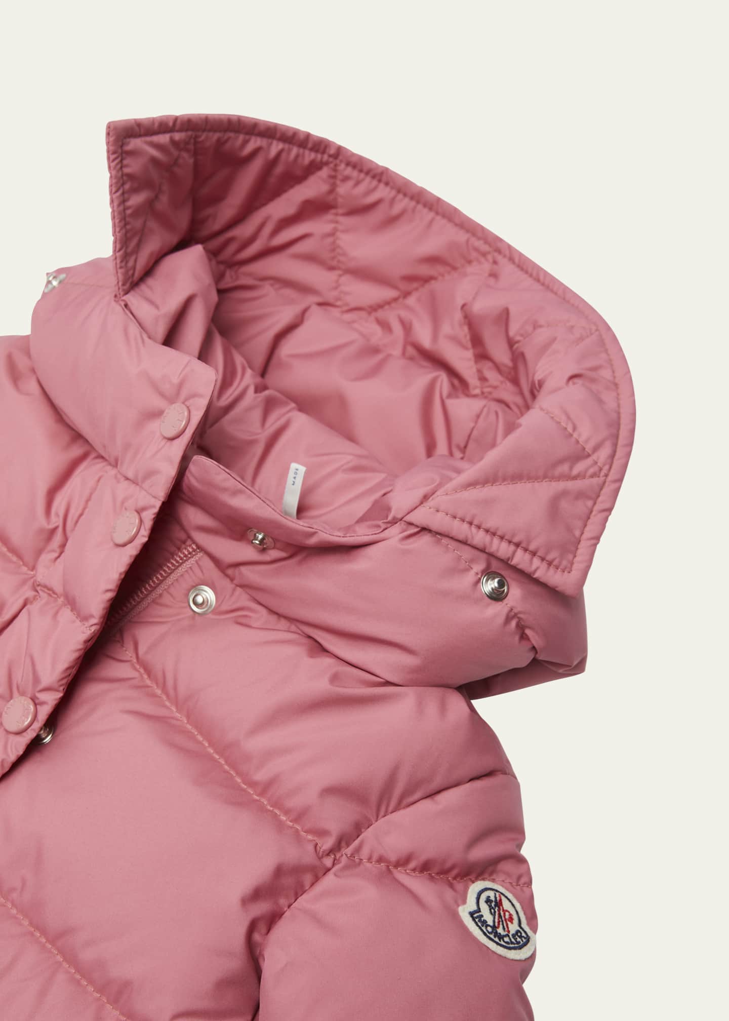 Moncler Kid's Laurie Puffer Jacket, Size 3M-3 Image 3 of 3