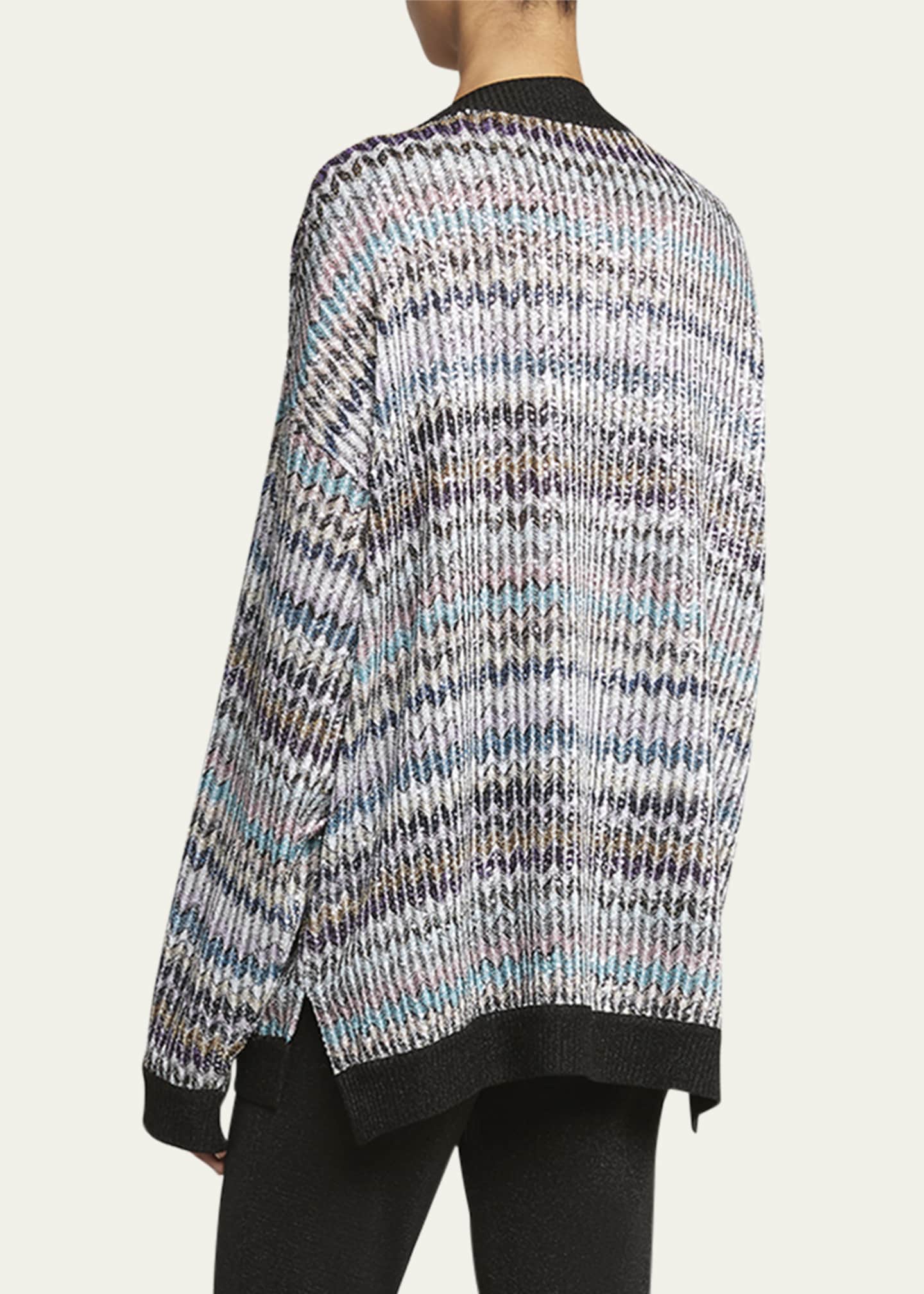 Missoni Chevron Knit V-Neck Sweater Image 3 of 5