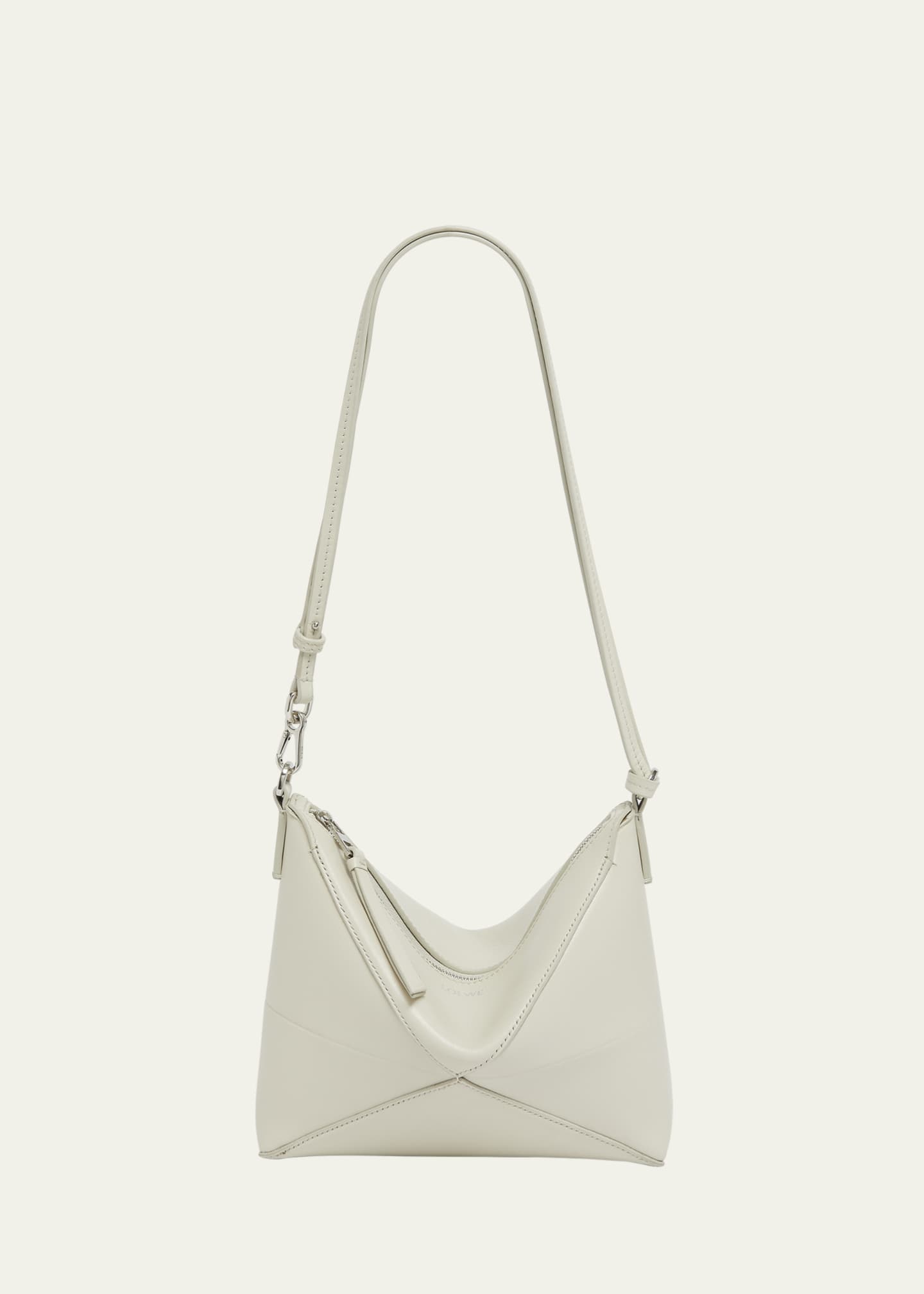 Loewe Puzzle Fold Leather Pouch Shoulder Bag - Bergdorf Goodman