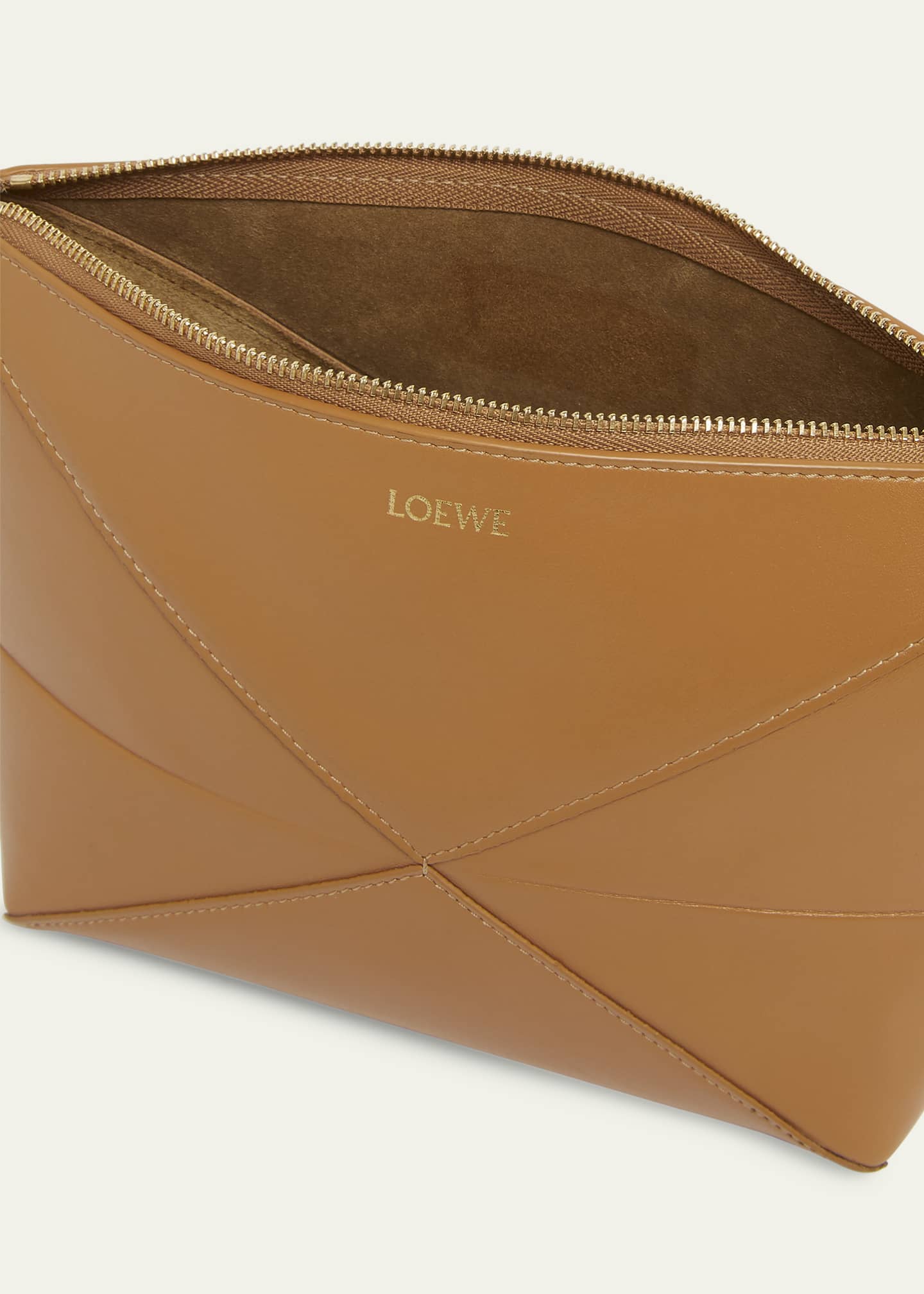 Loewe Puzzle Fold Leather Pouch Shoulder Bag Image 4 of 6