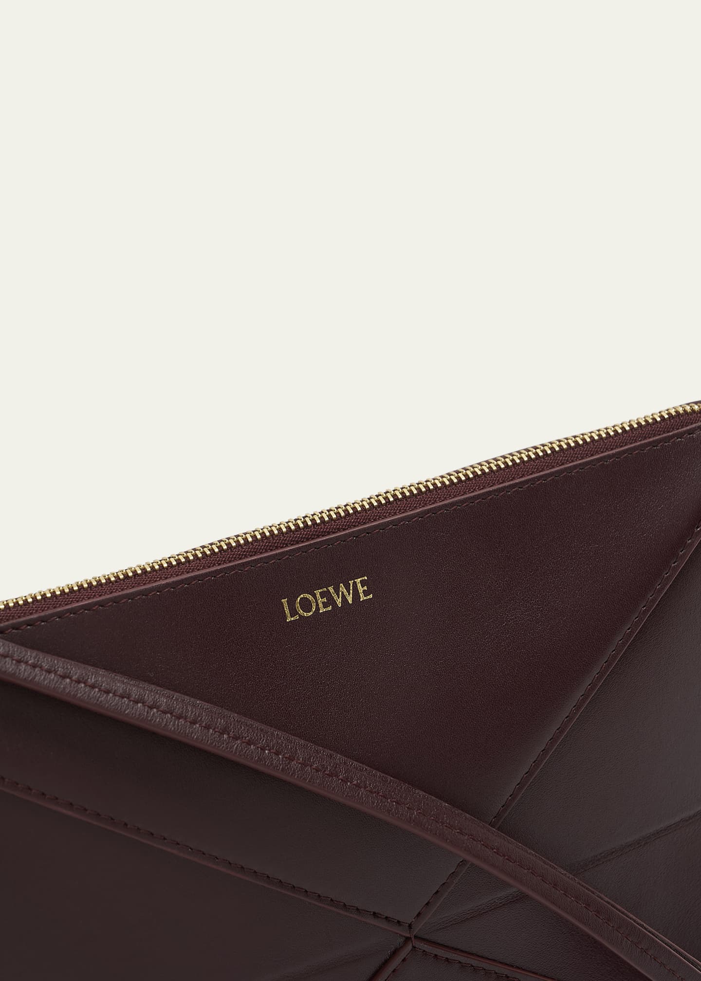 Loewe Puzzle Fold Leather Pouch Shoulder Bag Image 6 of 6