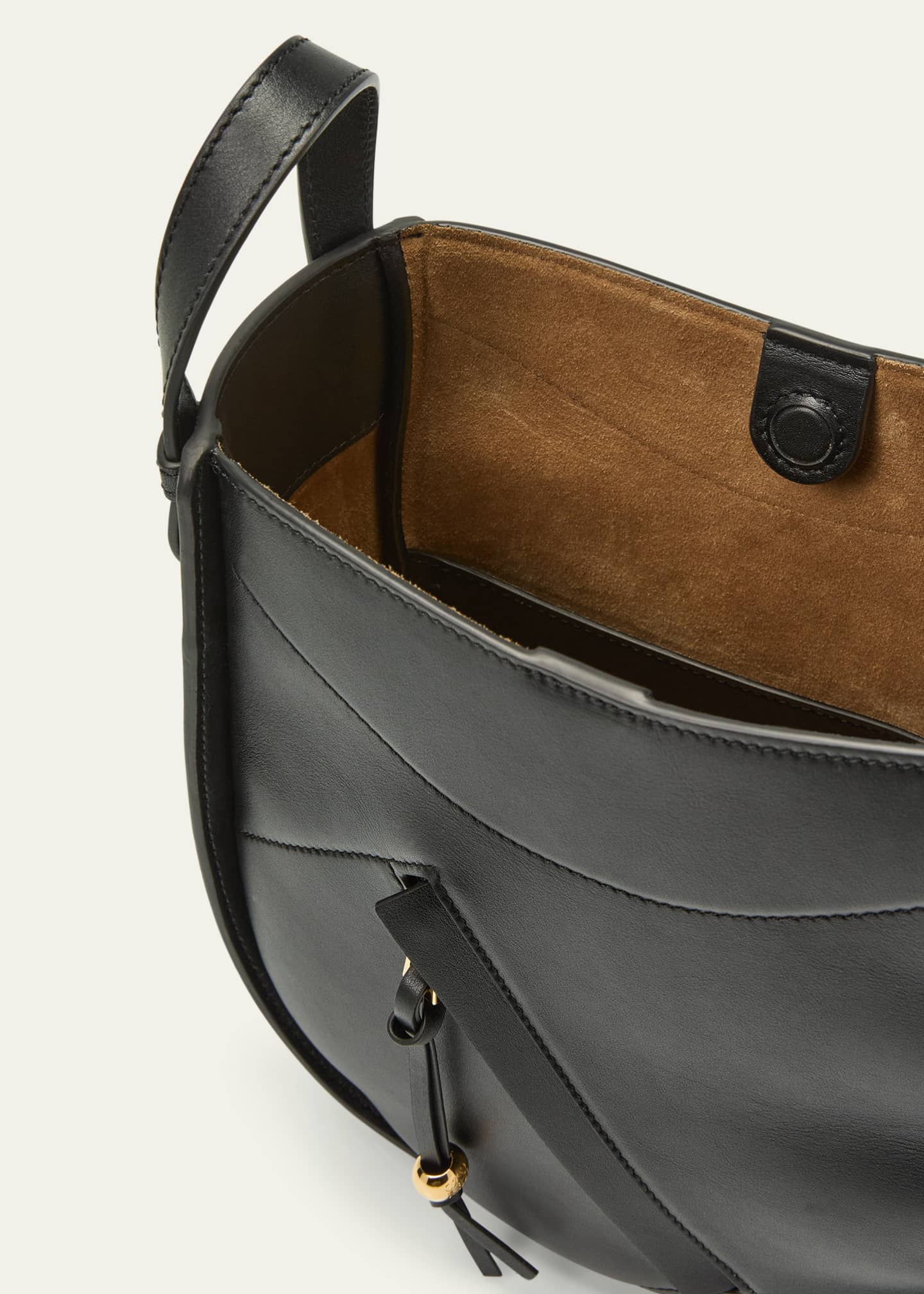 Loewe Hammock Slice Leather Crossbody Bag - Bergdorf Goodman