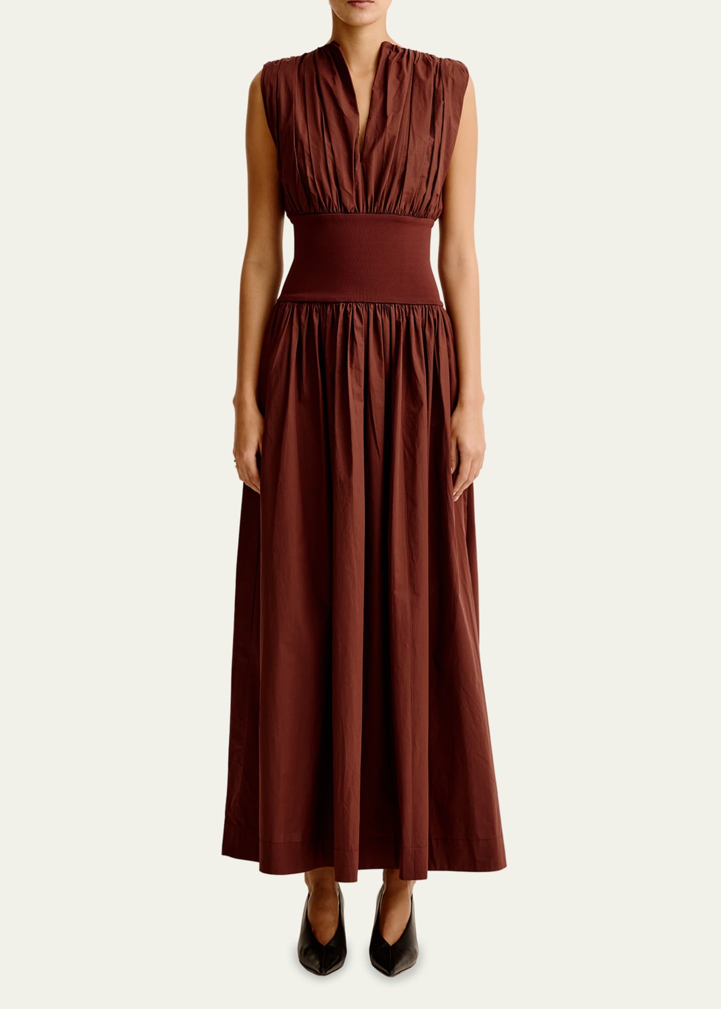 ESSE Studios Sleeveless Gathered Maxi Dress Image 2 of 5