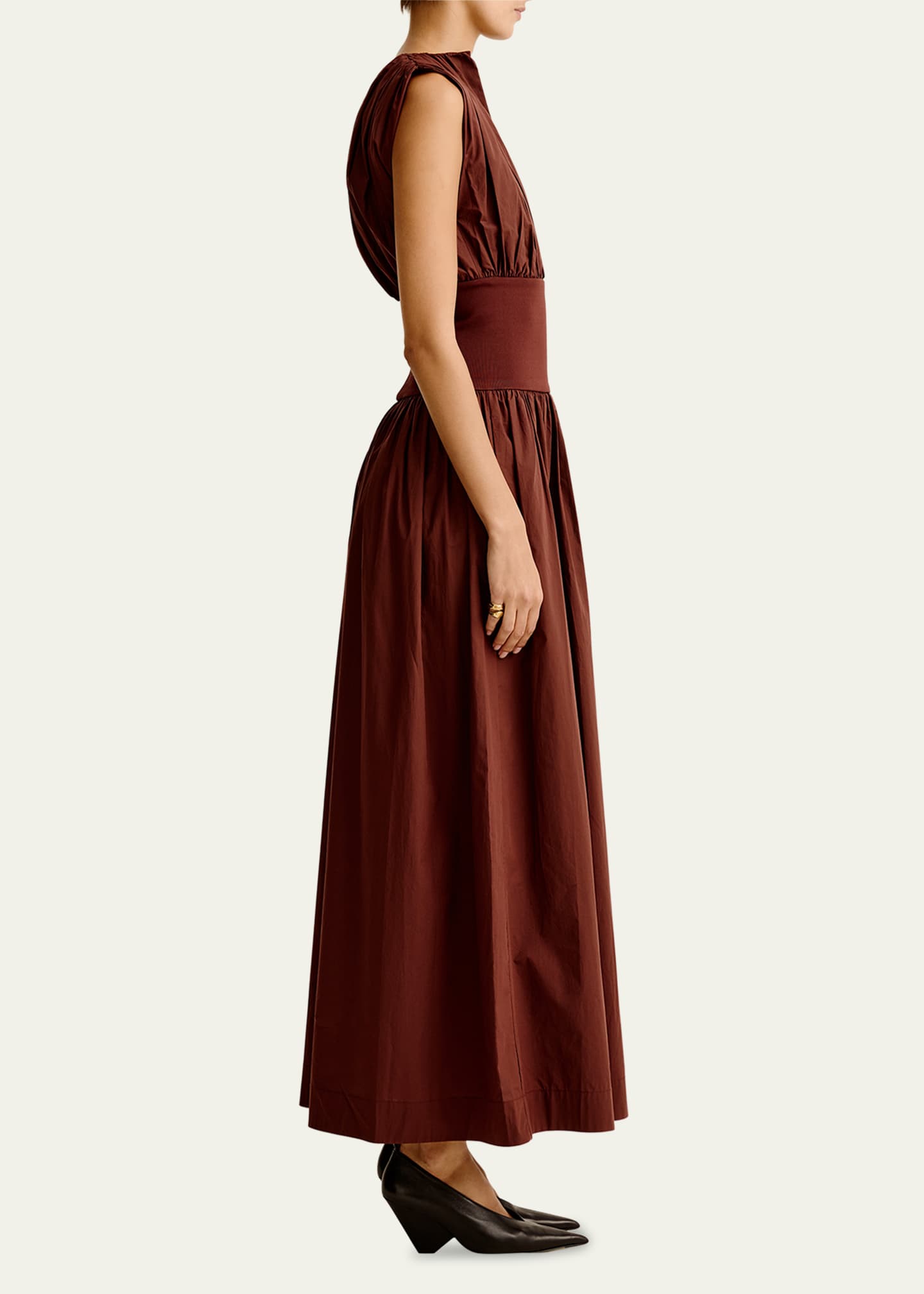 ESSE Studios Sleeveless Gathered Maxi Dress Image 4 of 5