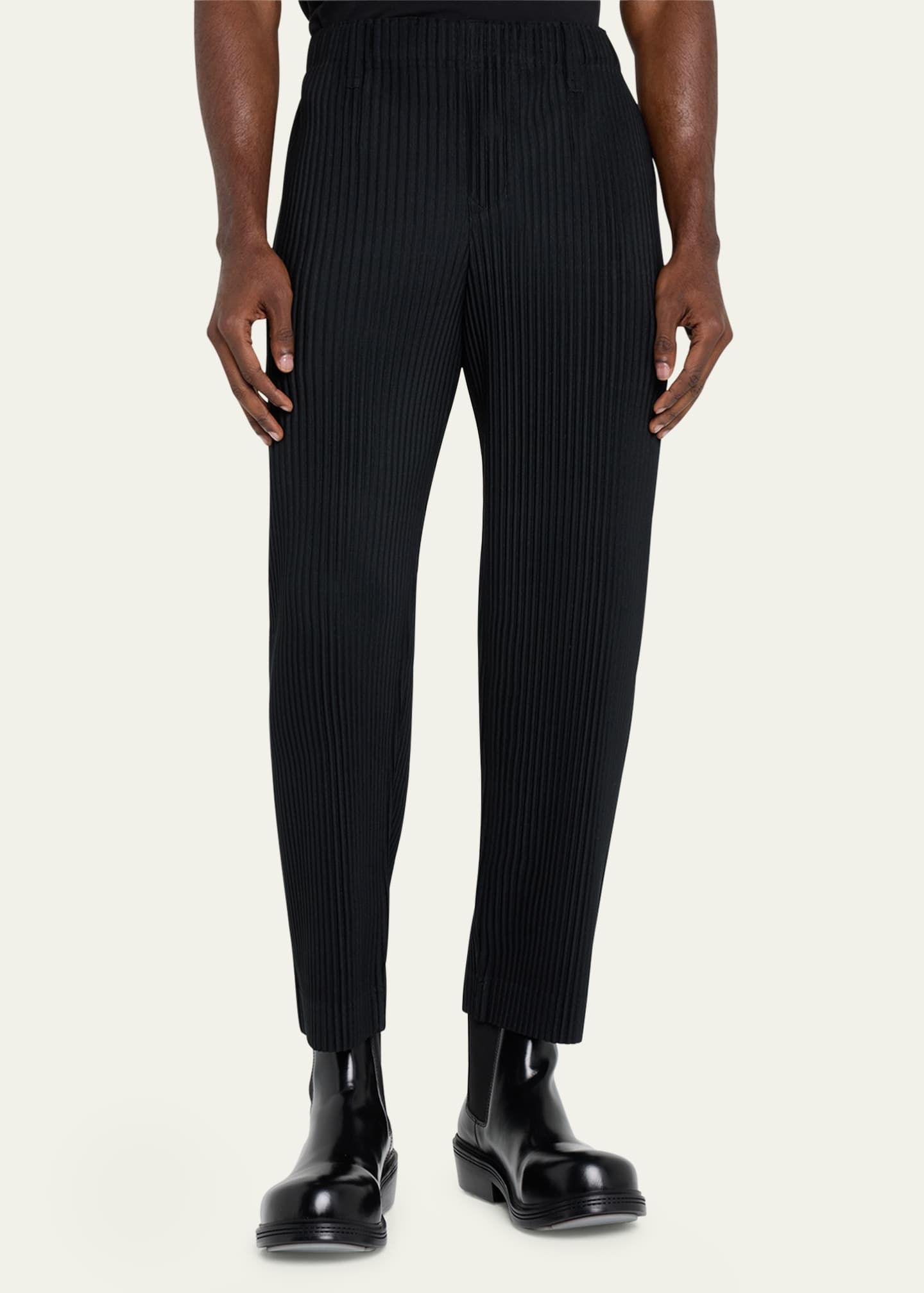 Homme Plisse Issey Miyake Men's Pleated Straight-Leg Pants Image 4 of 5