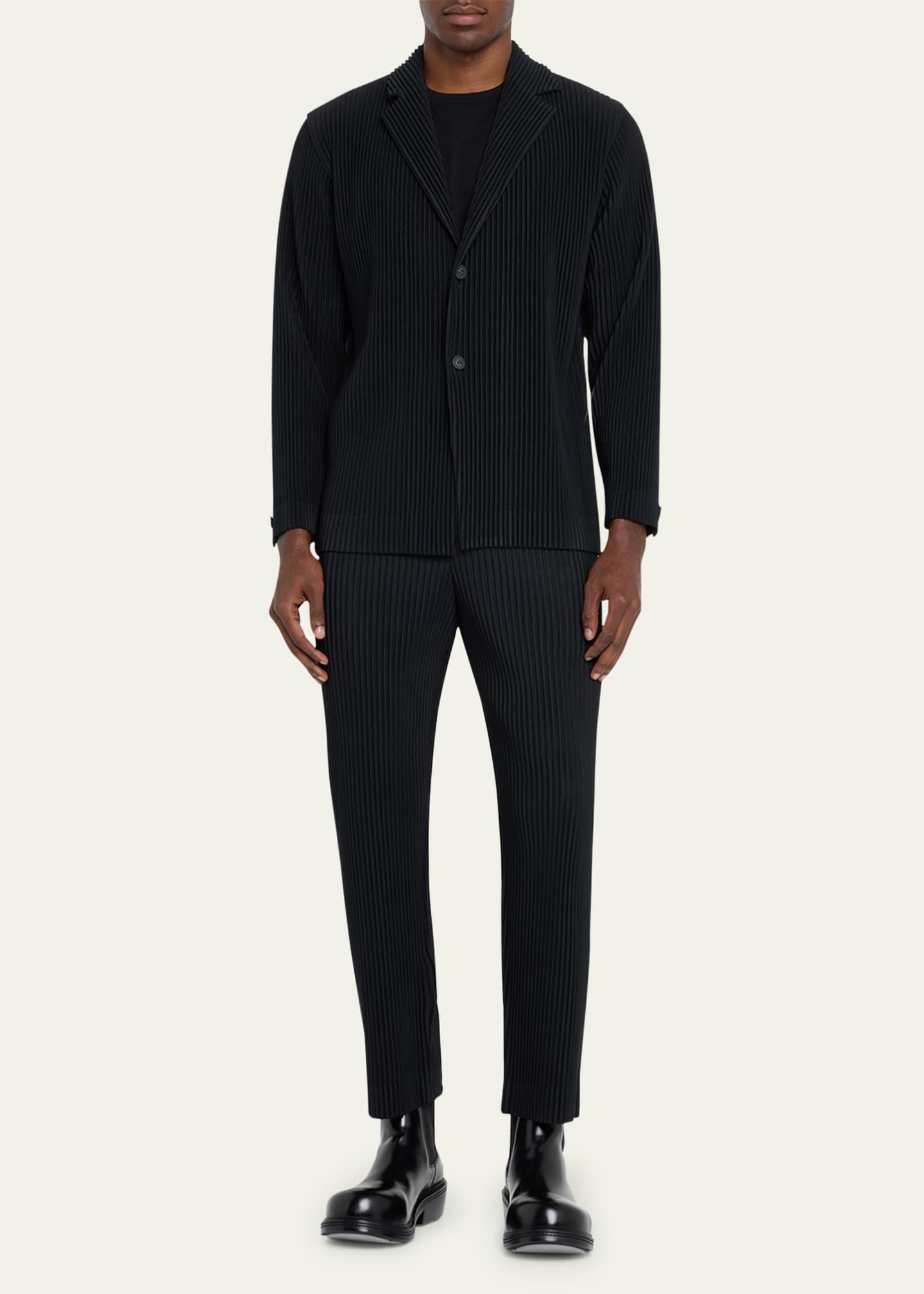 Homme Plisse Issey Miyake Men's Pleated Sport Jacket Image 2 of 5