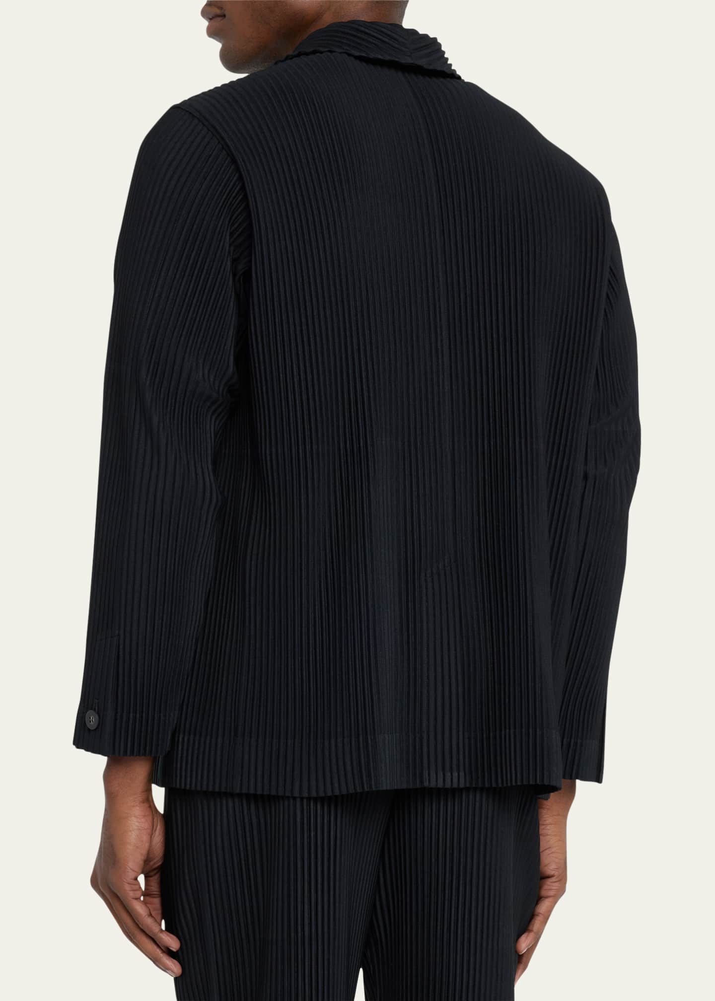 Homme Plisse Issey Miyake Men's Pleated Sport Jacket Image 3 of 5
